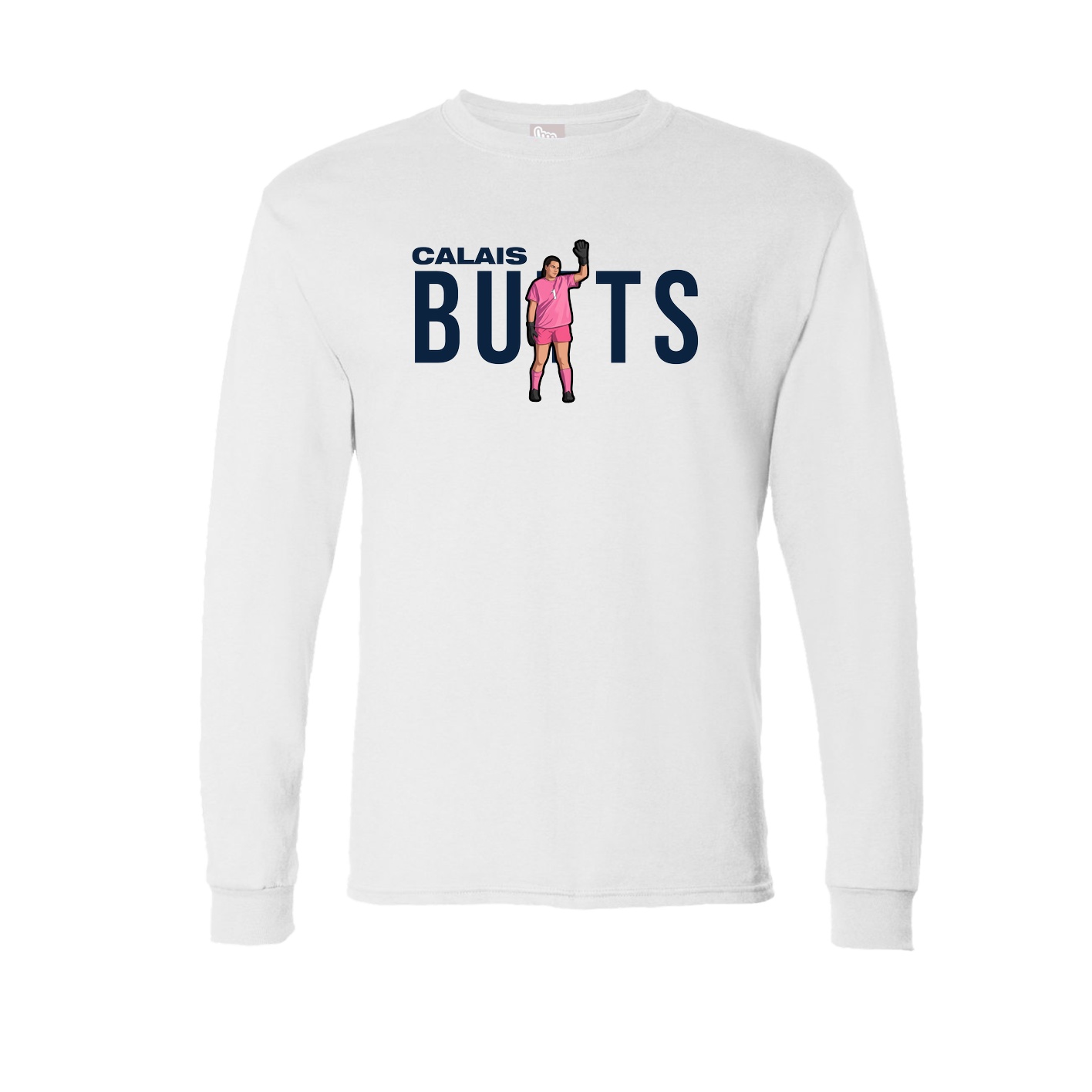 Long Sleeve Tee — Player Name in White