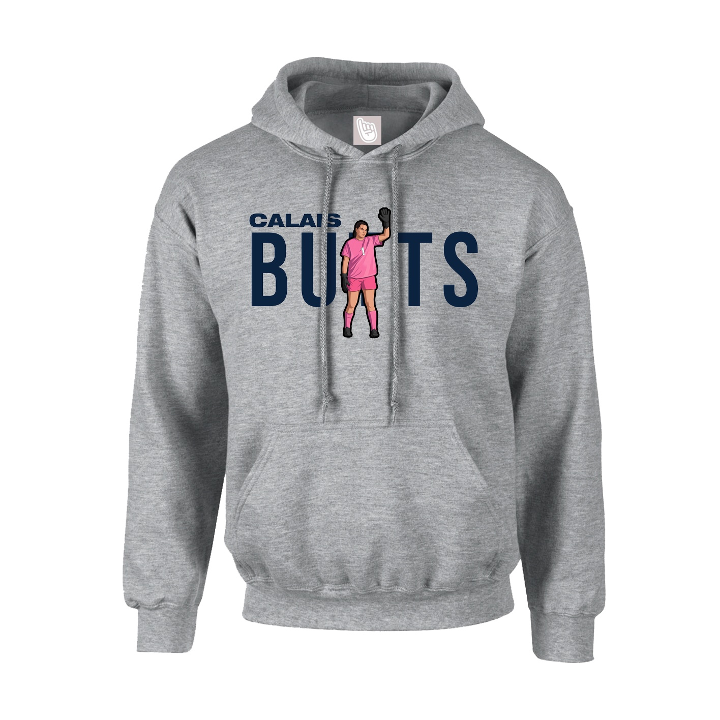 Youth Hoodie — Player Name in Grey