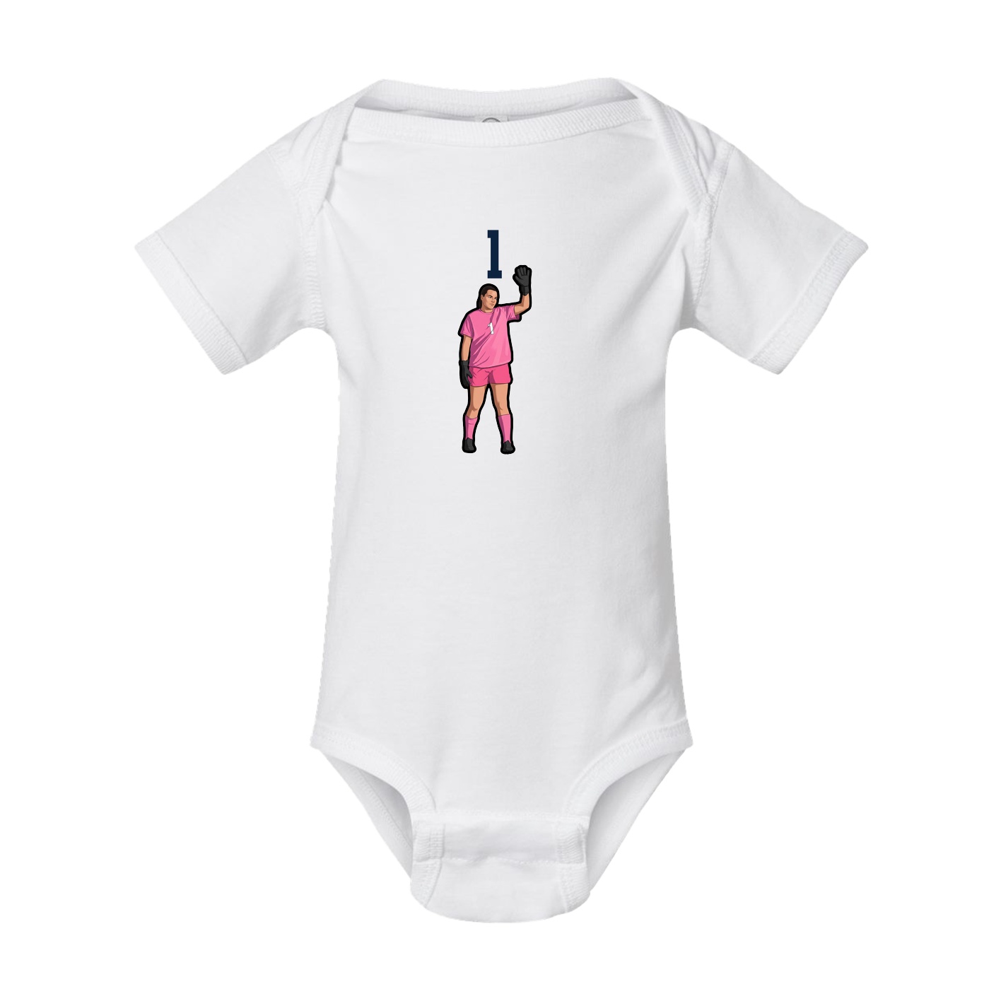 Baby Onesie — Number Top in White