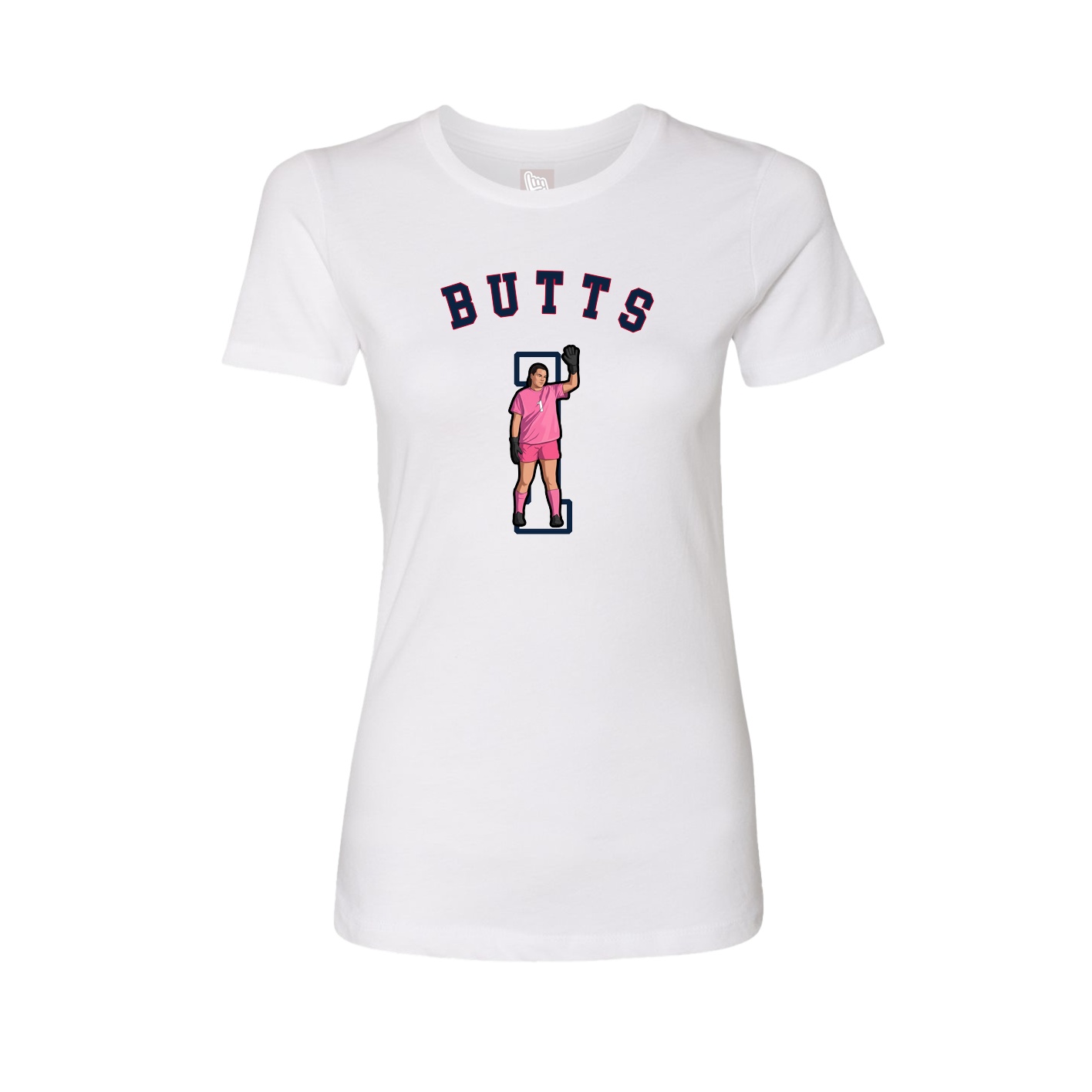 Fitted Women's Tee — Shirsey Arch in White