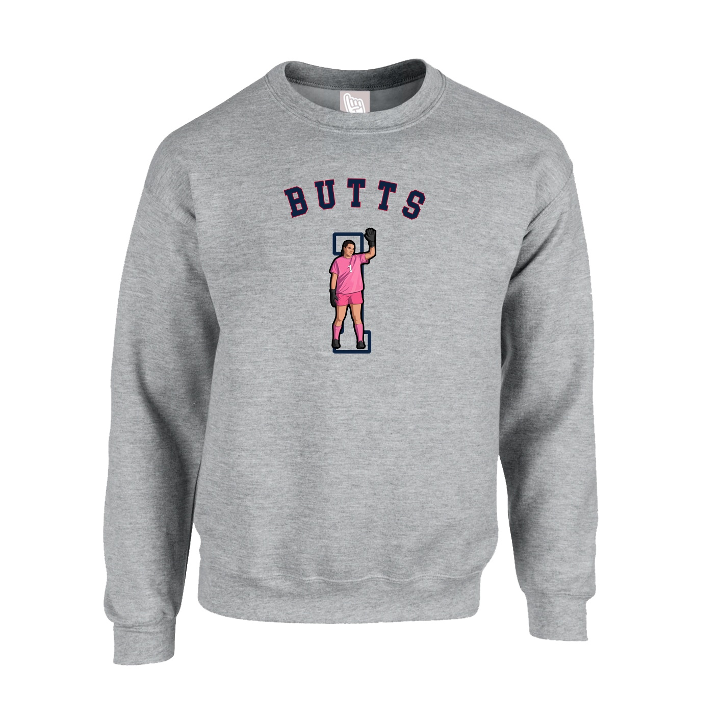Fleece Crew — Shirsey Arch in Grey