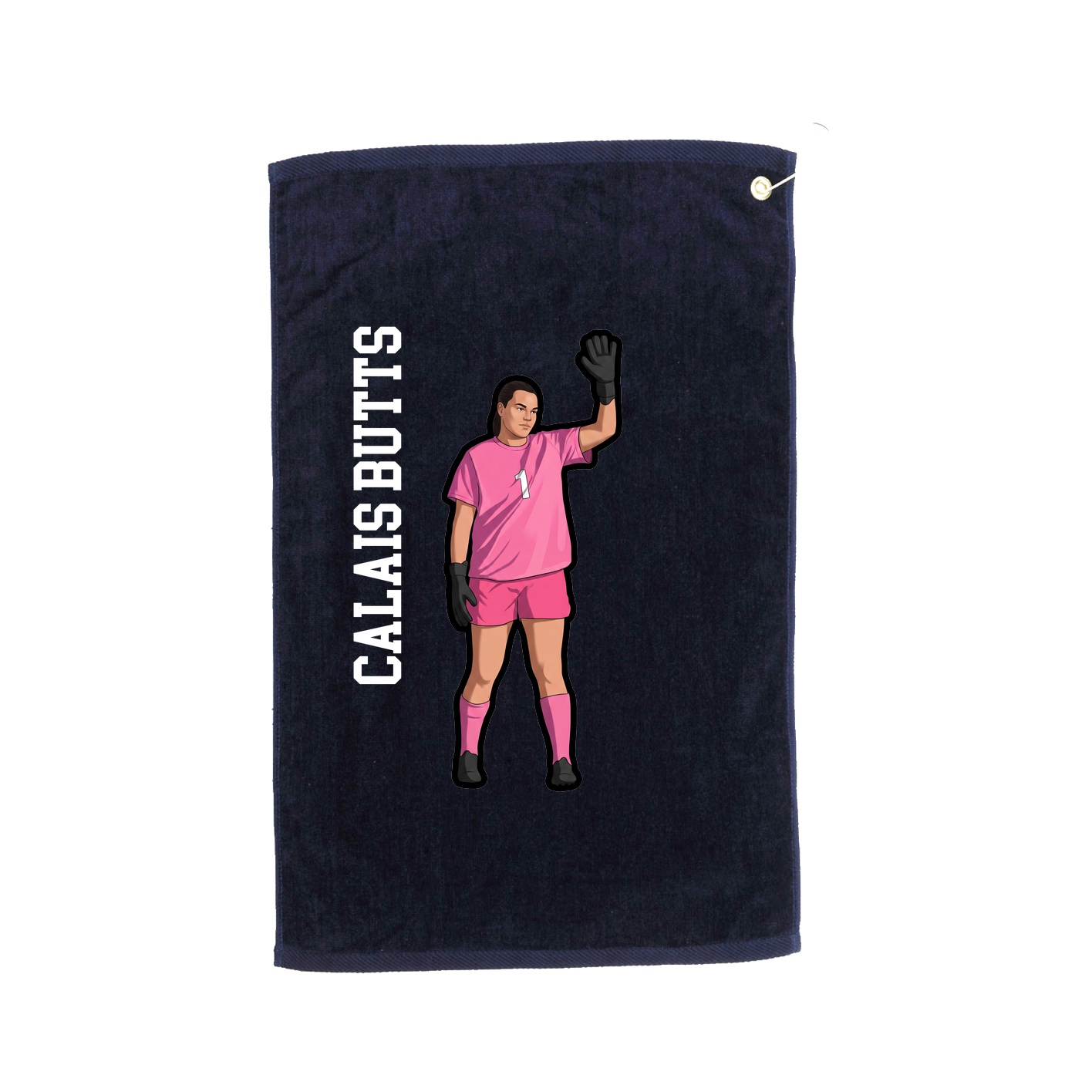 Golf Towel — Name Vertical in Navy