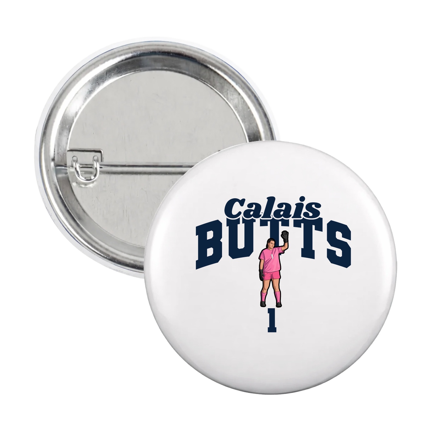 Game Day Button — Signature Arch in White