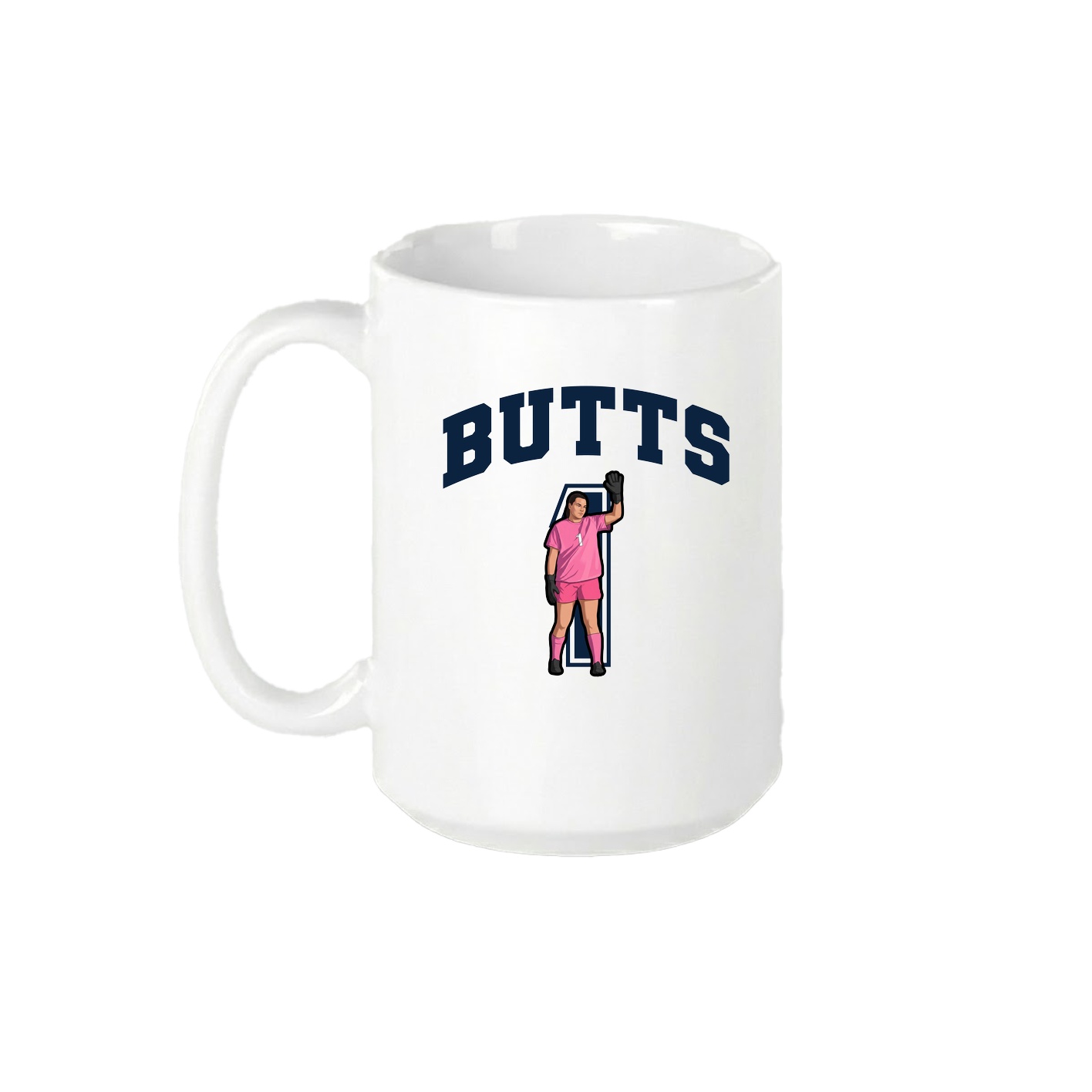 15oz Coffee Mug — Number in White