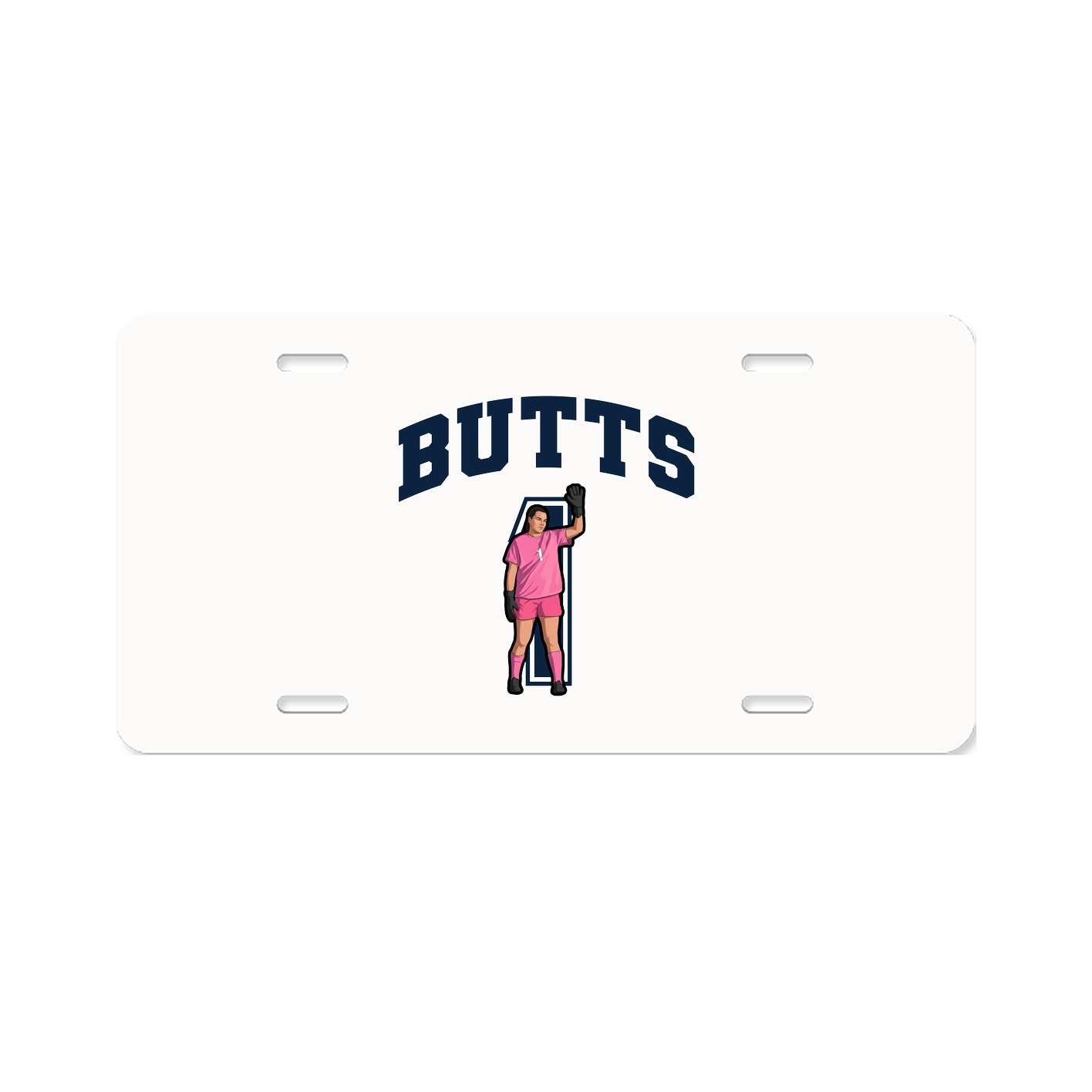 License Plate — Number in Classic