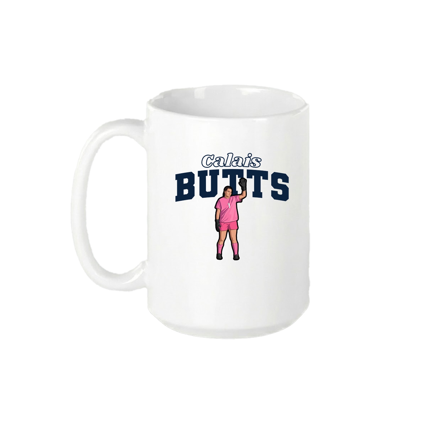15oz Coffee Mug — Name Arch in White