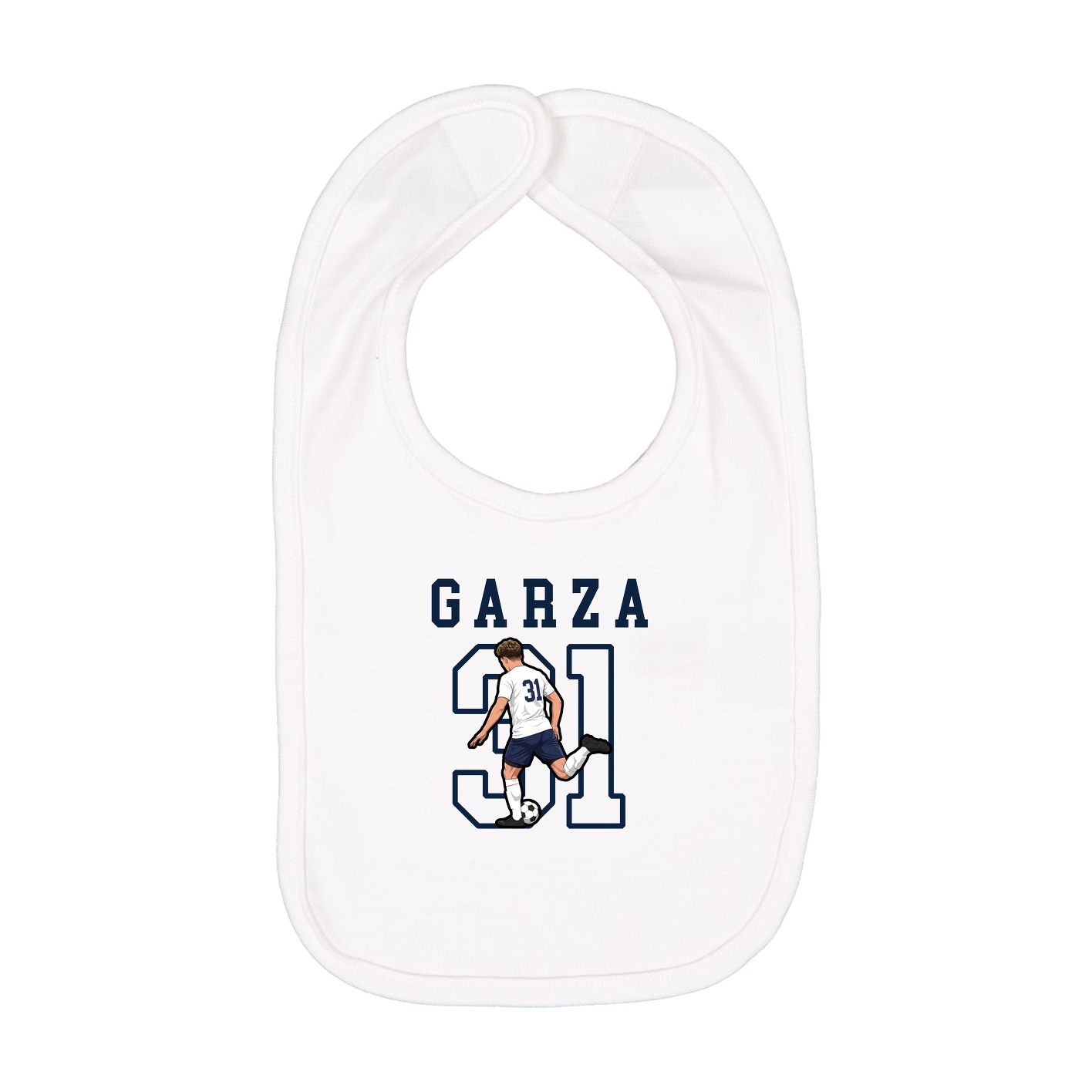 Infant Bib — Shirsey in White