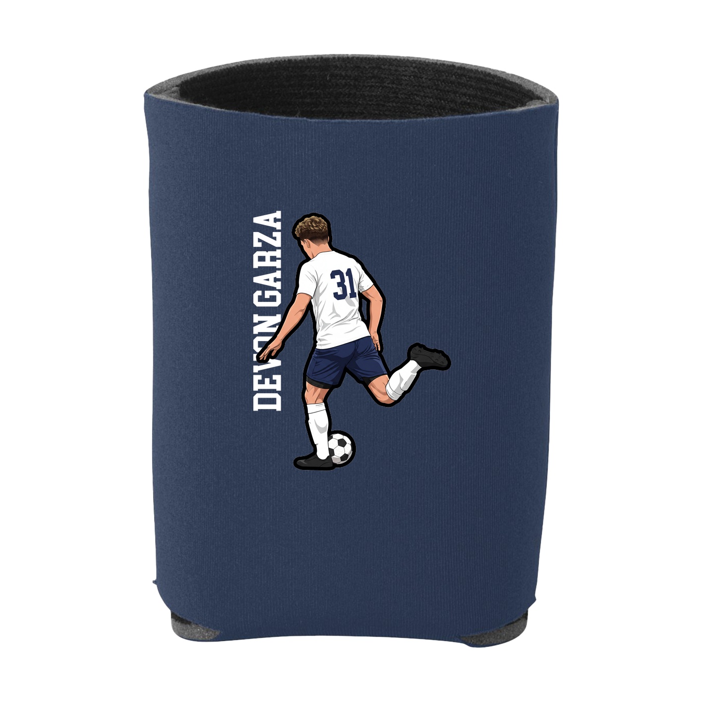 Can Holder — Name Vertical in Navy