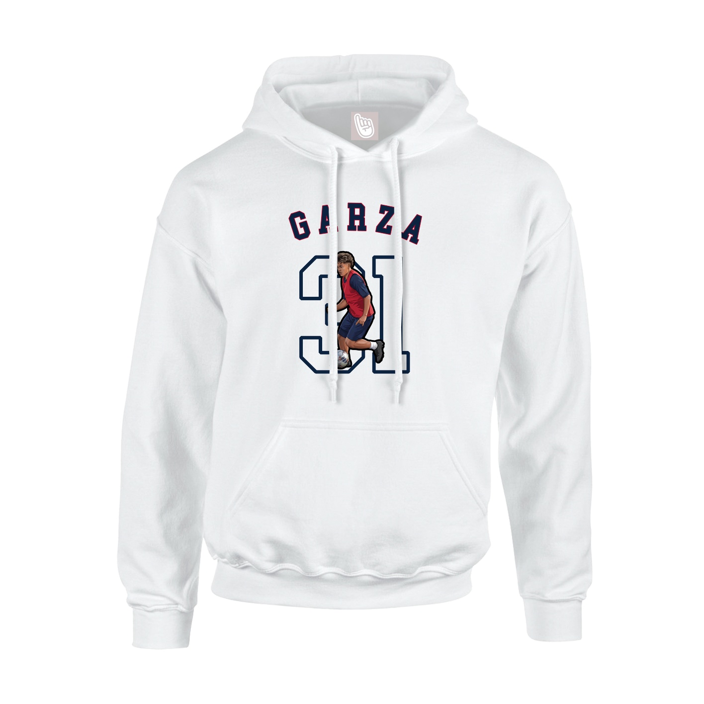 Youth Hoodie — Shirsey Arch in White