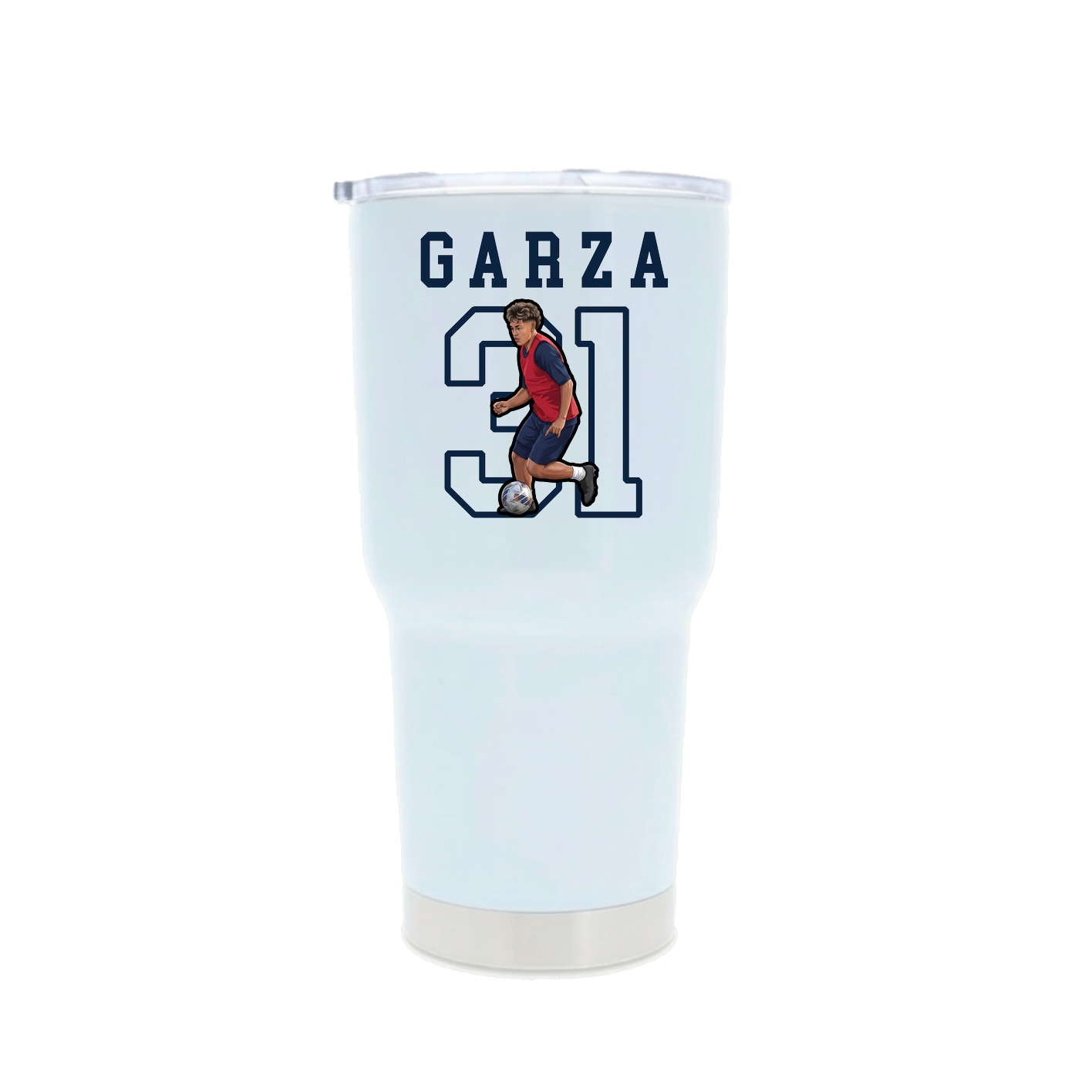 30oz Stainless Steel Tumbler — Shirsey in White