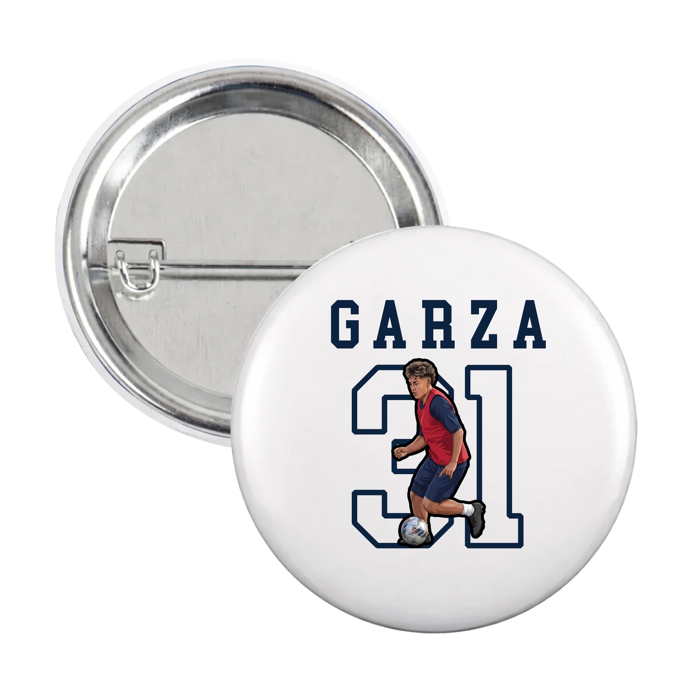 Game Day Button — Shirsey in White