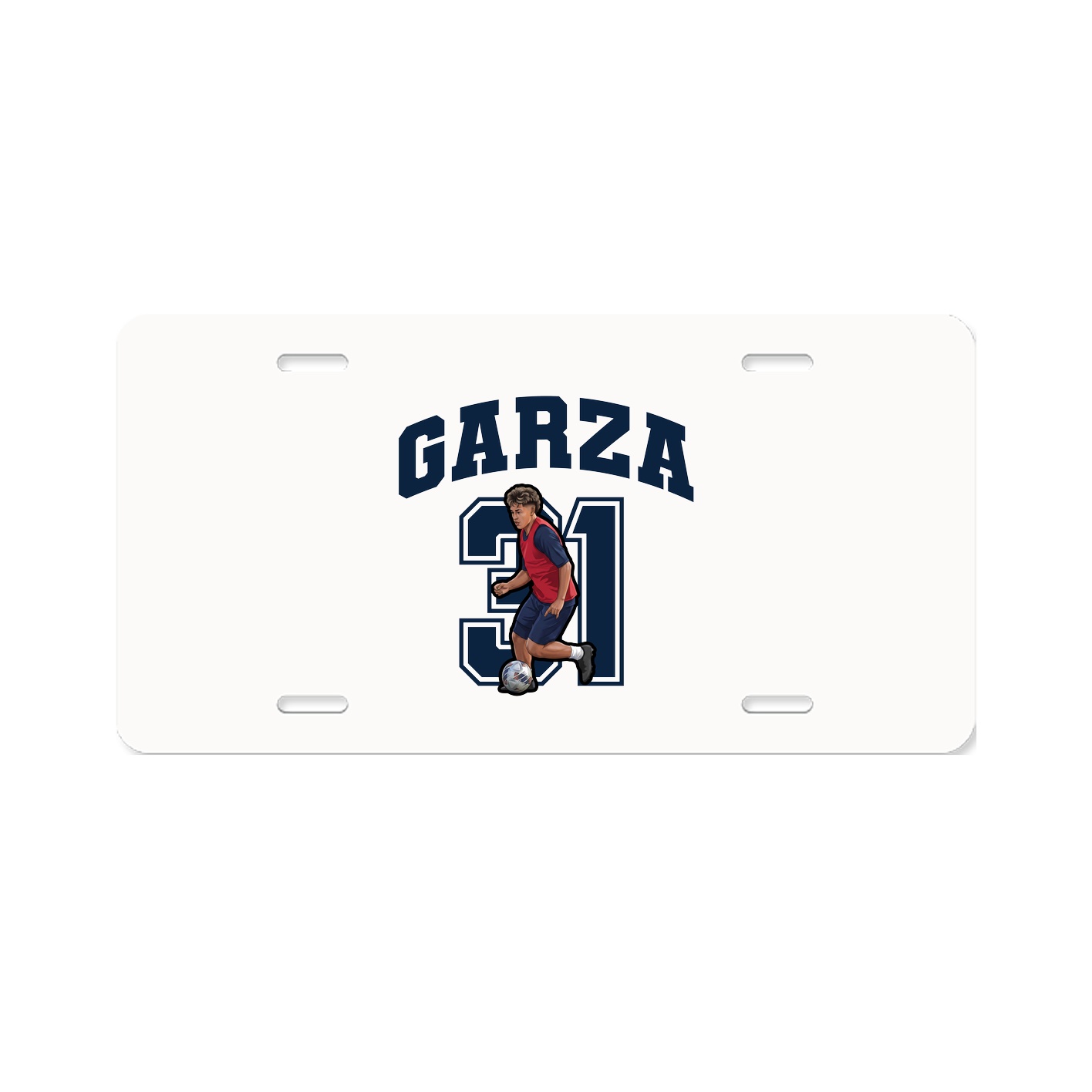 License Plate — Number in Classic
