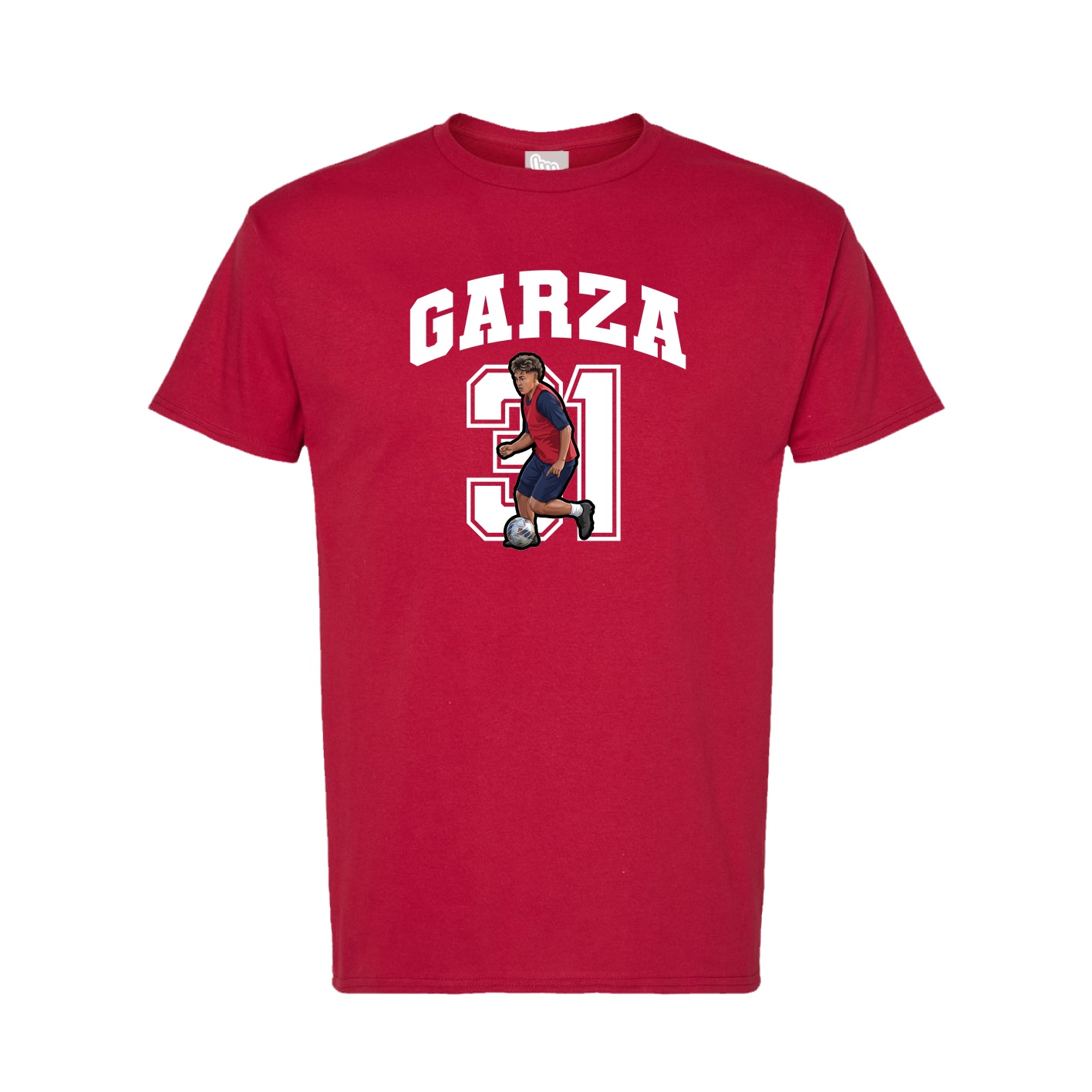 Tee — Number in Crimson