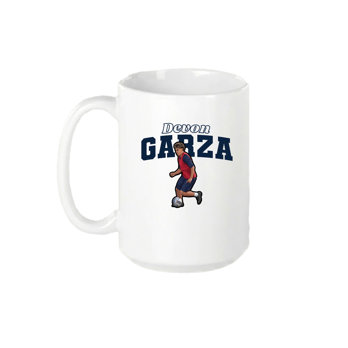 15oz Coffee Mug — Name Arch in White