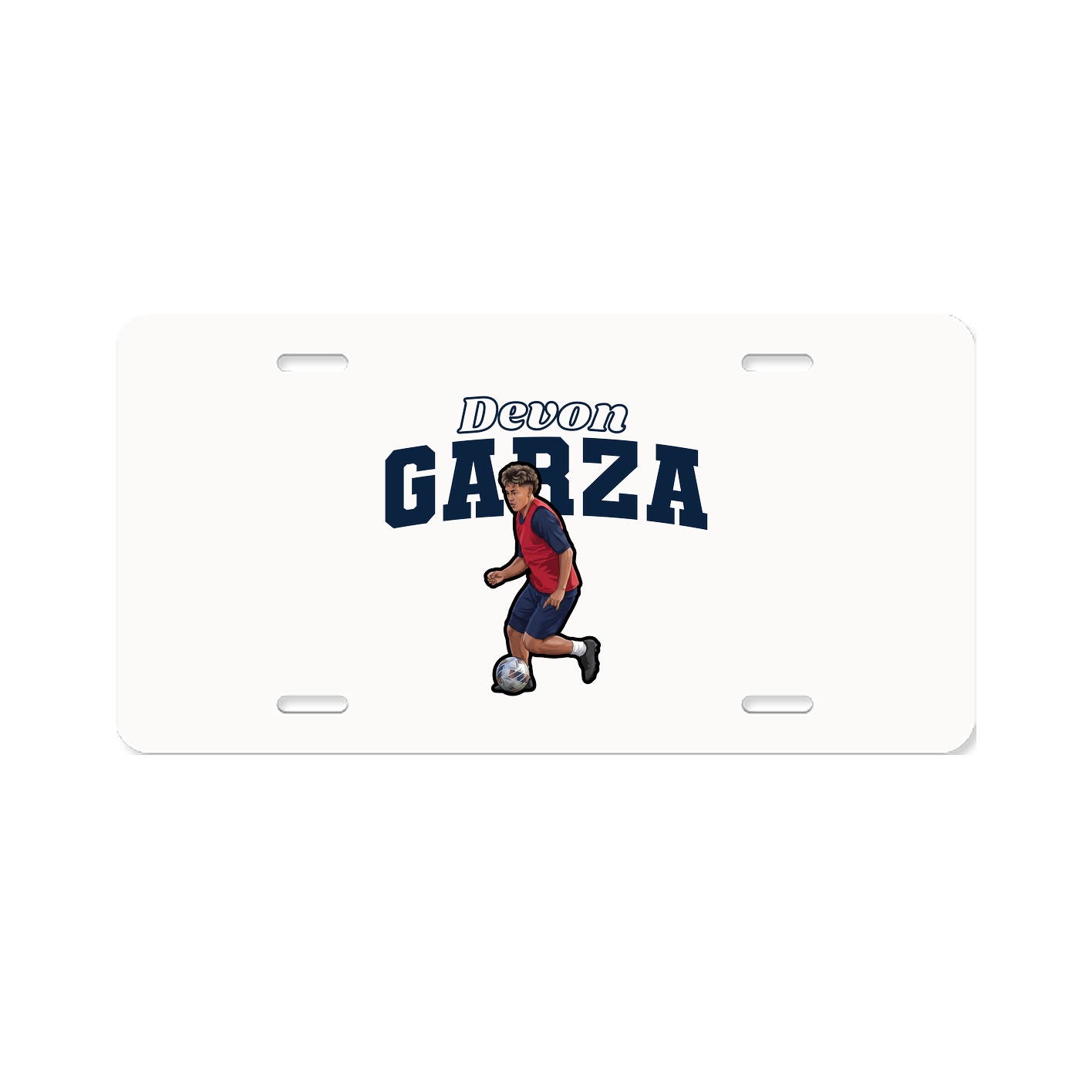 License Plate — Name Arch in Classic