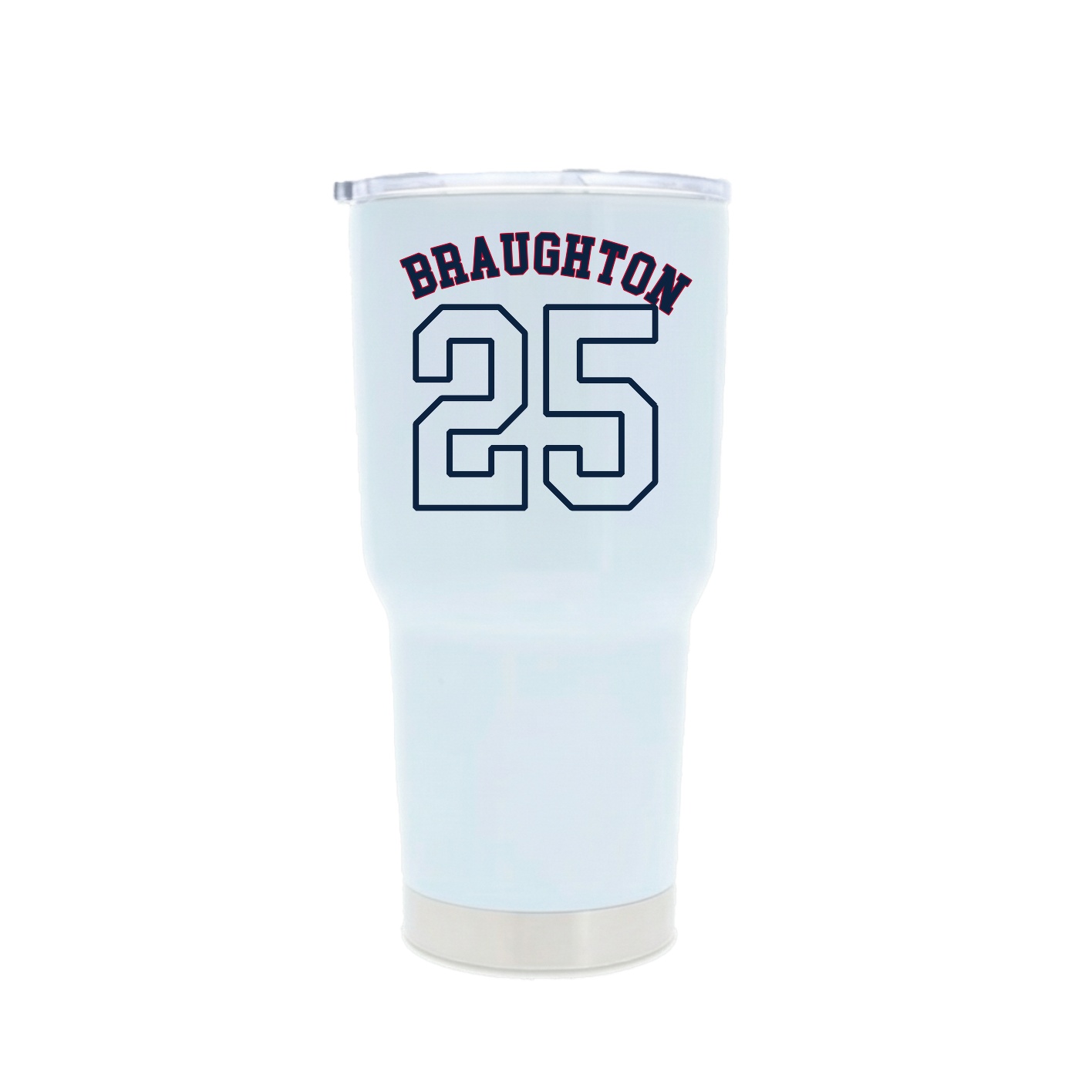 30oz Stainless Steel Tumbler — Shirsey Arch in White
