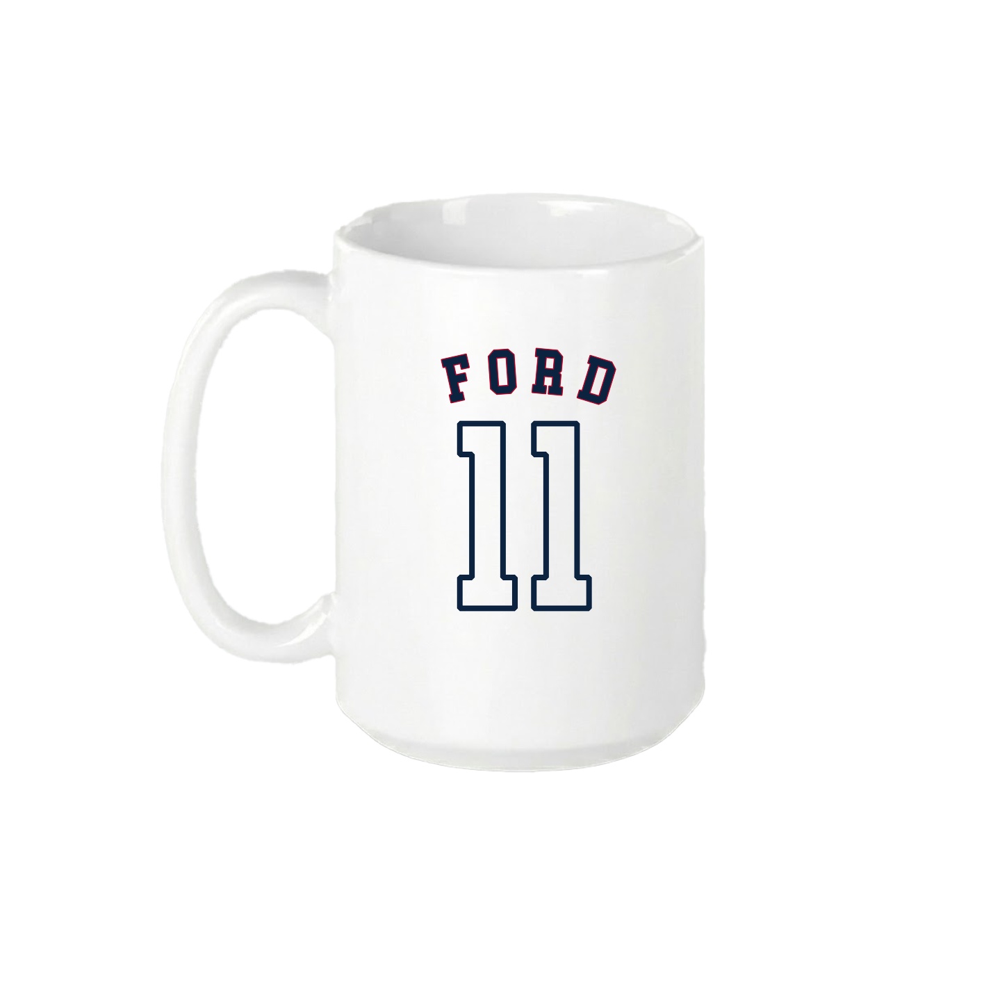15oz Coffee Mug — Shirsey Arch in White