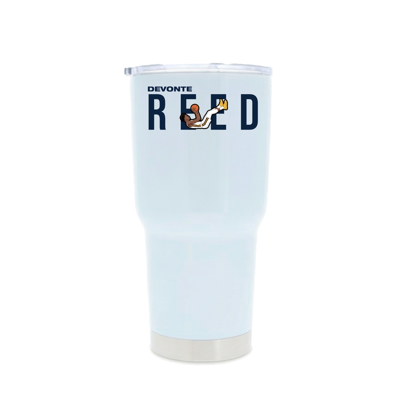30oz Stainless Steel Tumbler — Player Name in White