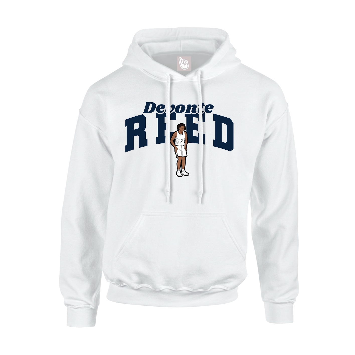 Hoodie — Signature Arch in White