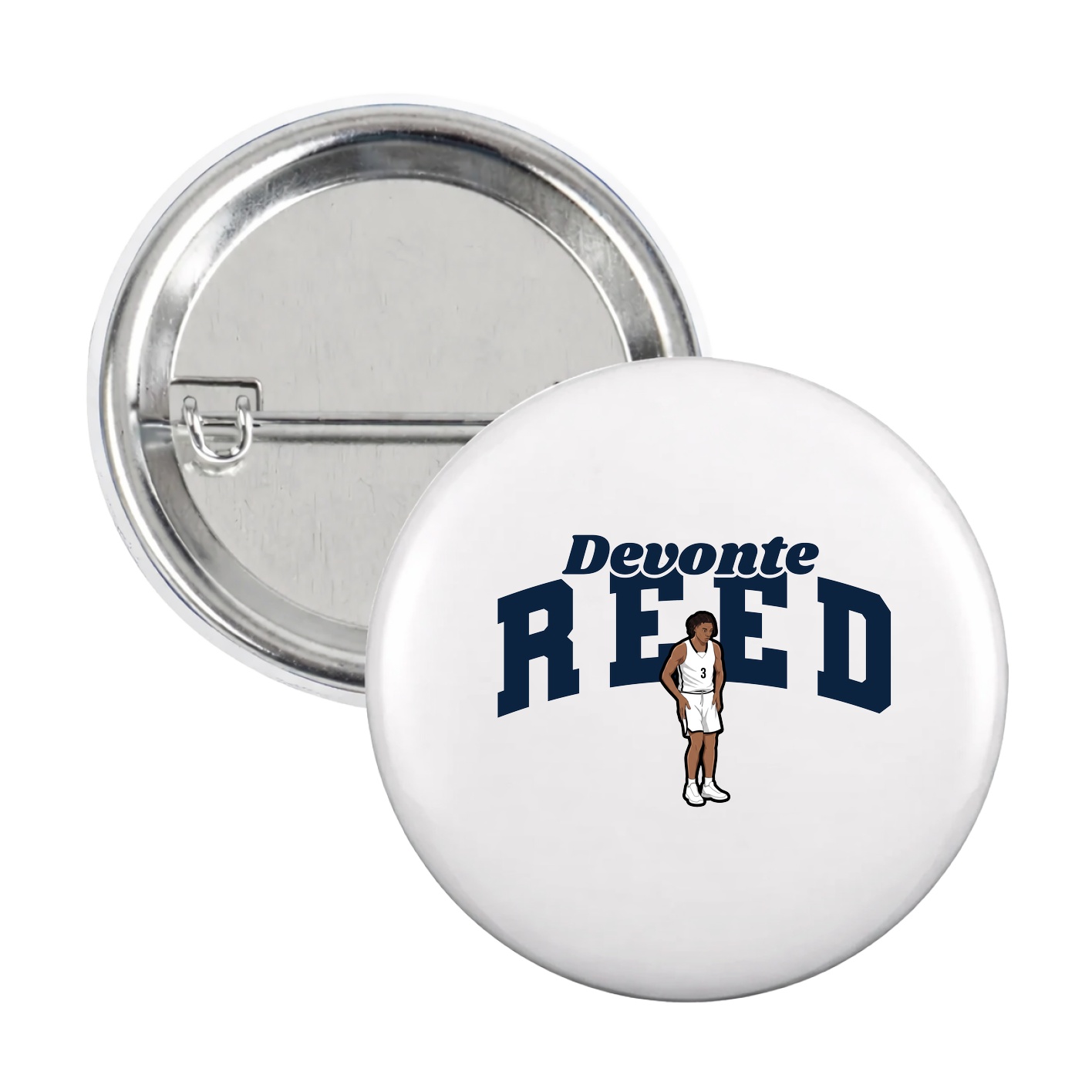 Game Day Button — Signature Arch in White