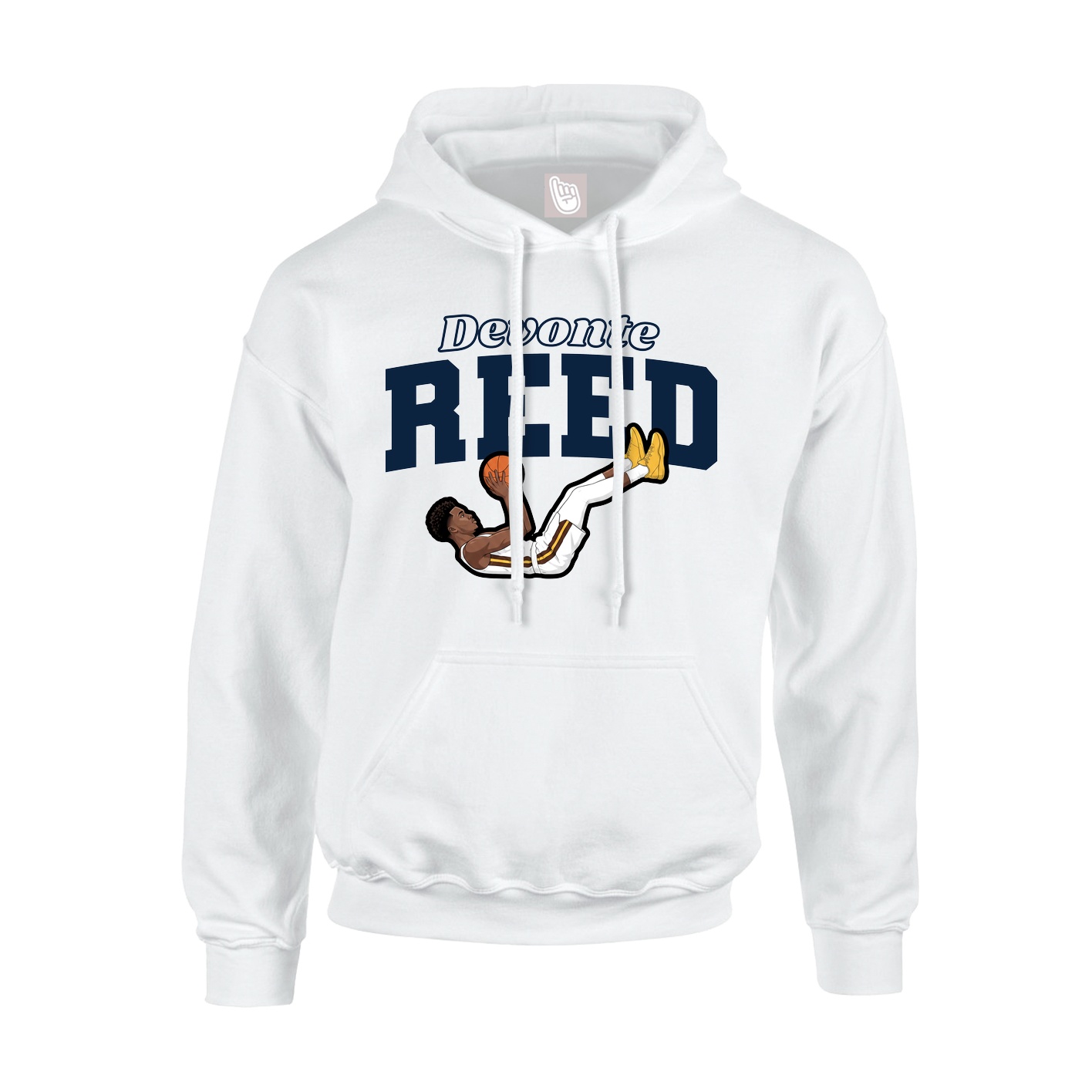 Hoodie — Name Arch in White