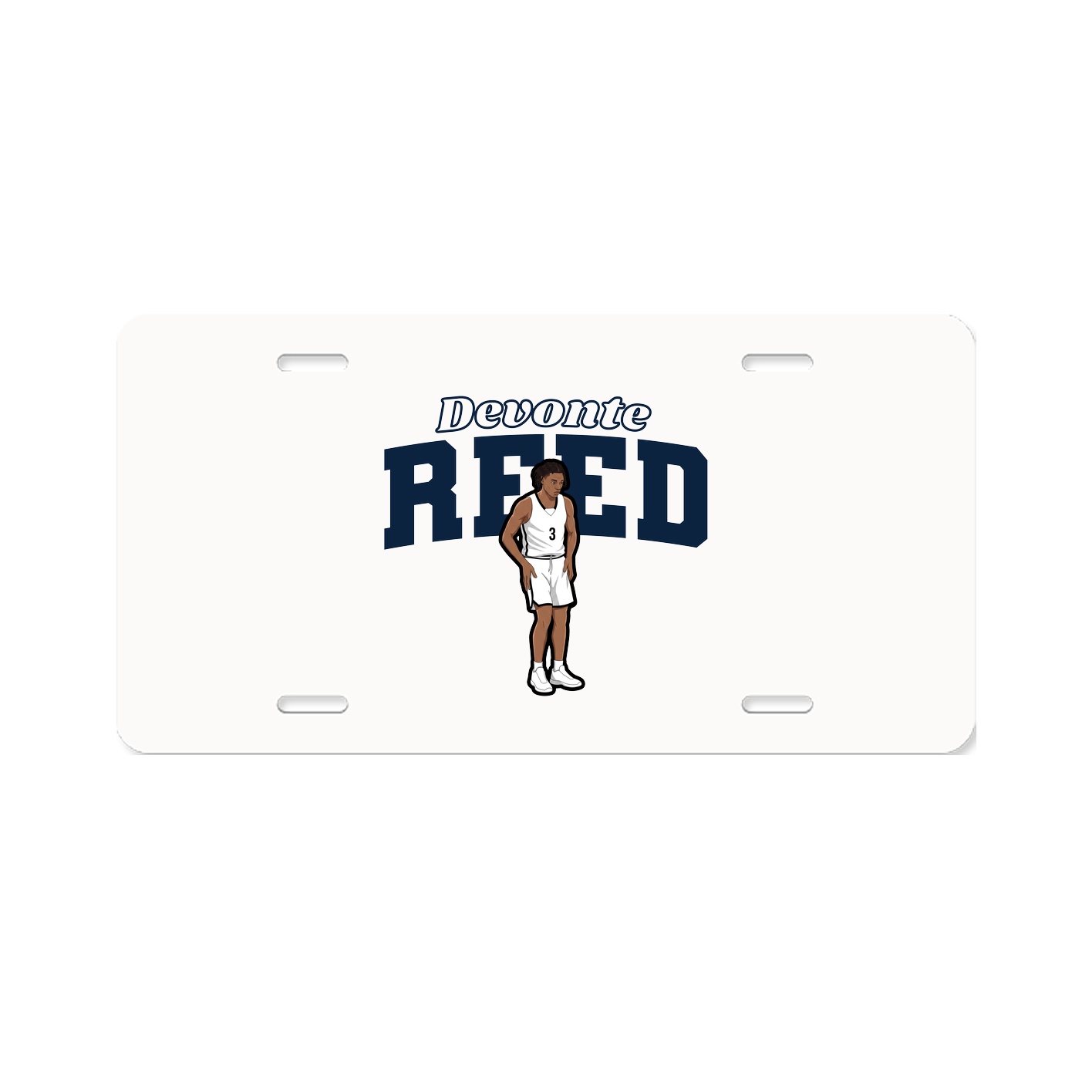 License Plate — Name Arch in Classic