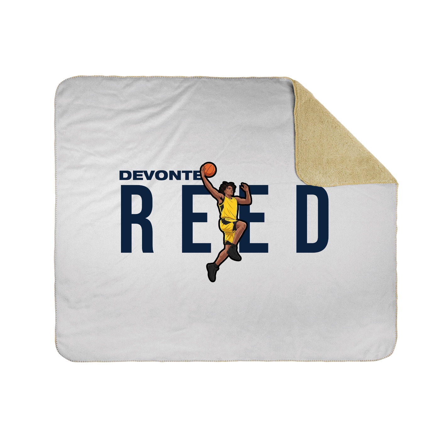 Throw Blanket — Player Name in White