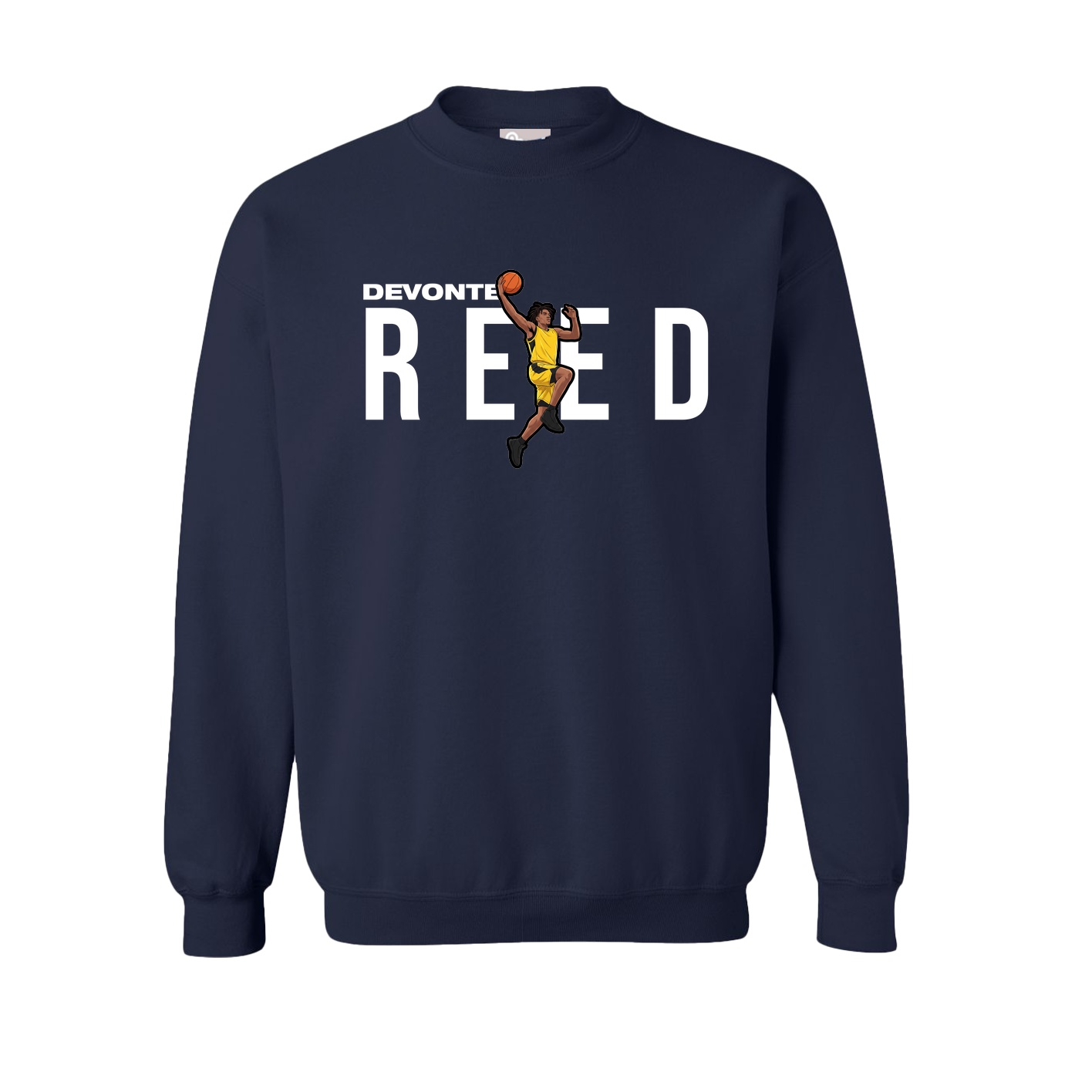 Fleece Crew — Player Name in Navy