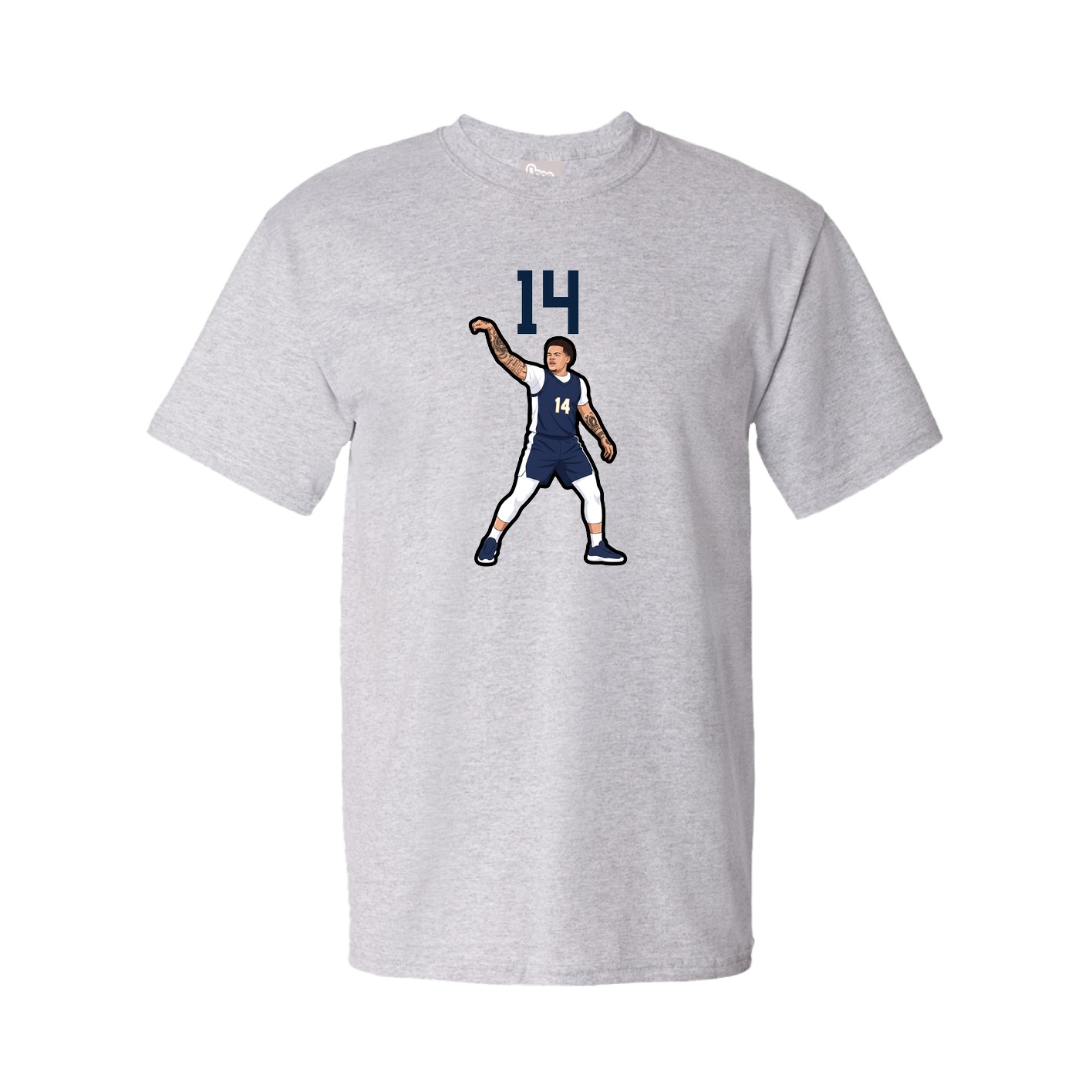Tee — Number Top in Grey