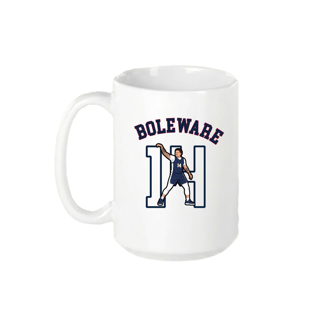 15oz Coffee Mug — Shirsey Arch in White