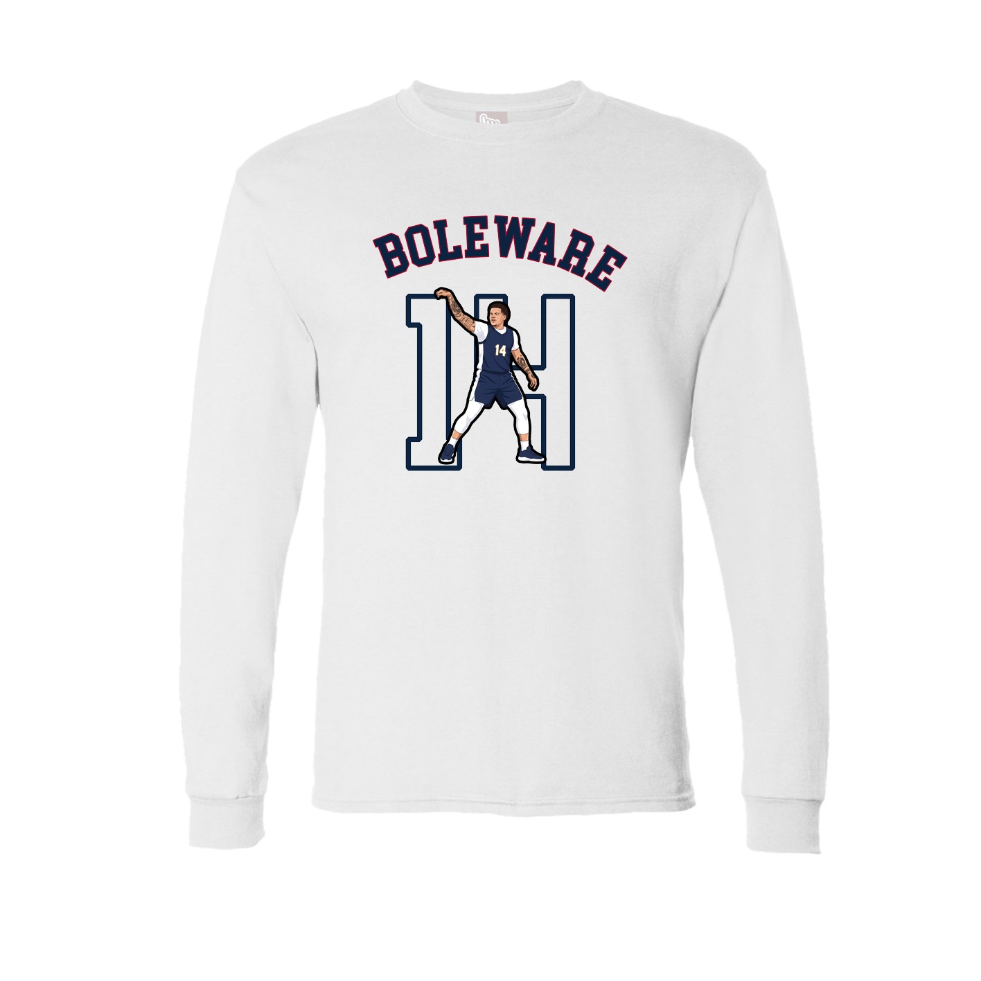Long Sleeve Tee — Shirsey Arch in White