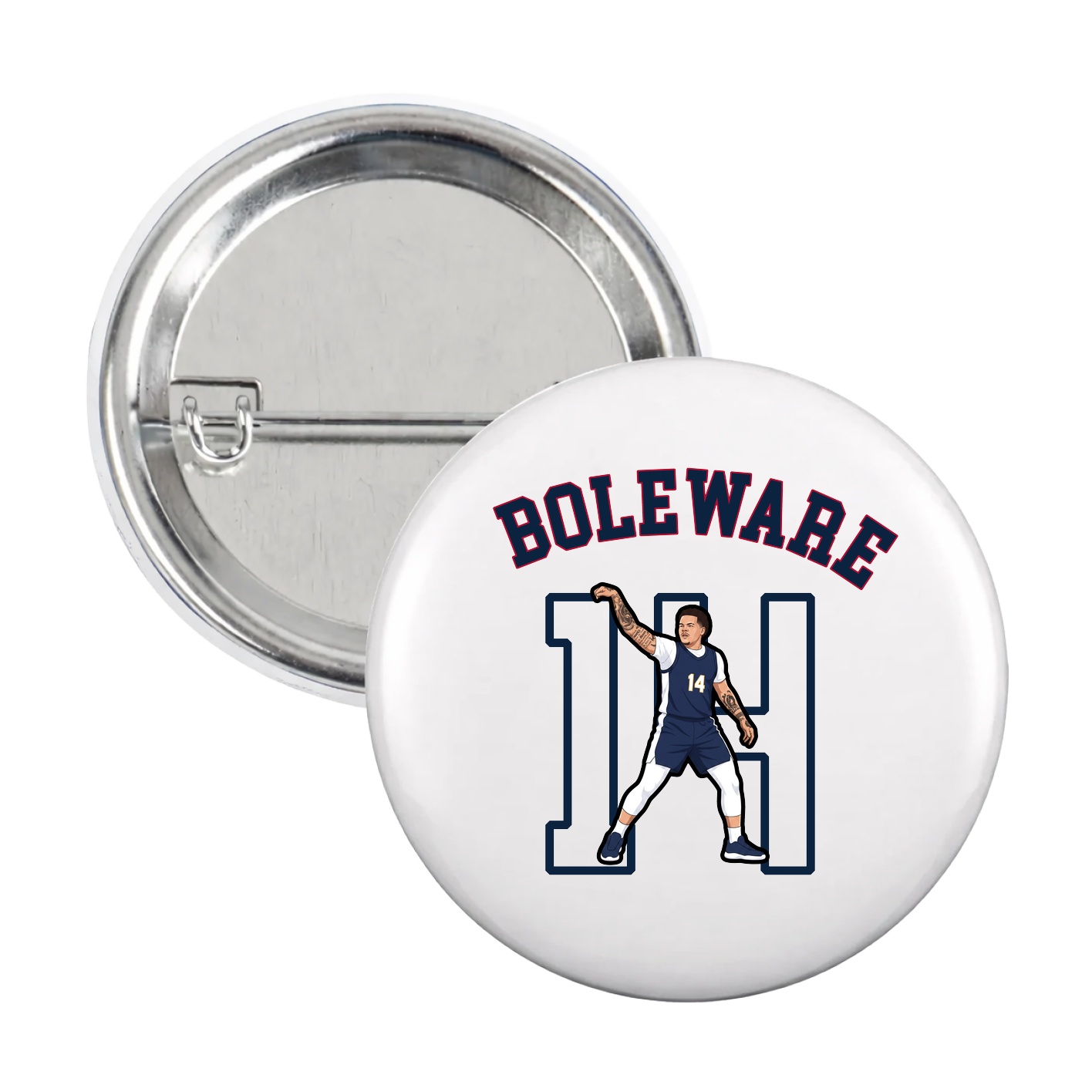 Game Day Button — Shirsey Arch in White
