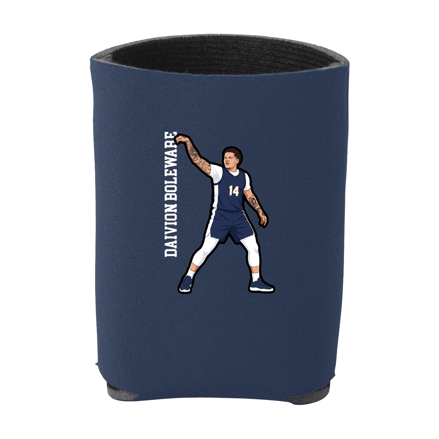 Can Holder — Name Vertical in Navy