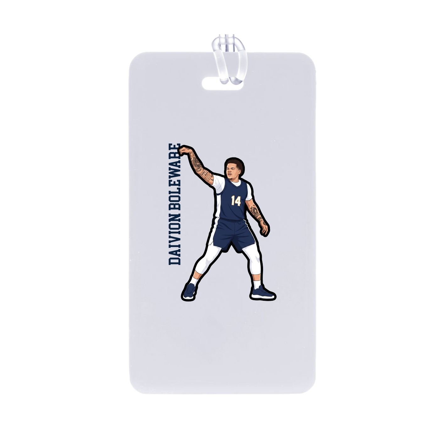 Bag Tag — Name Vertical in Classic