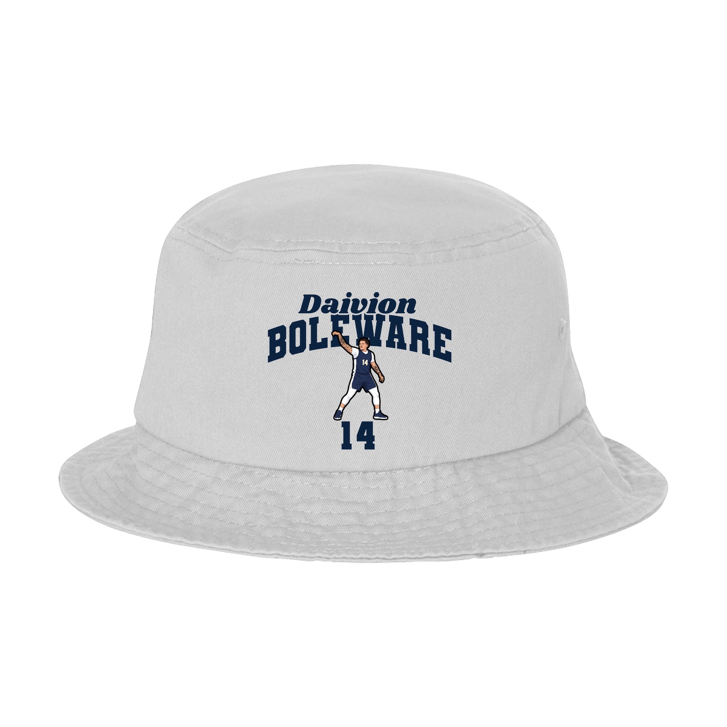 Bucket Cap — Signature Arch in White