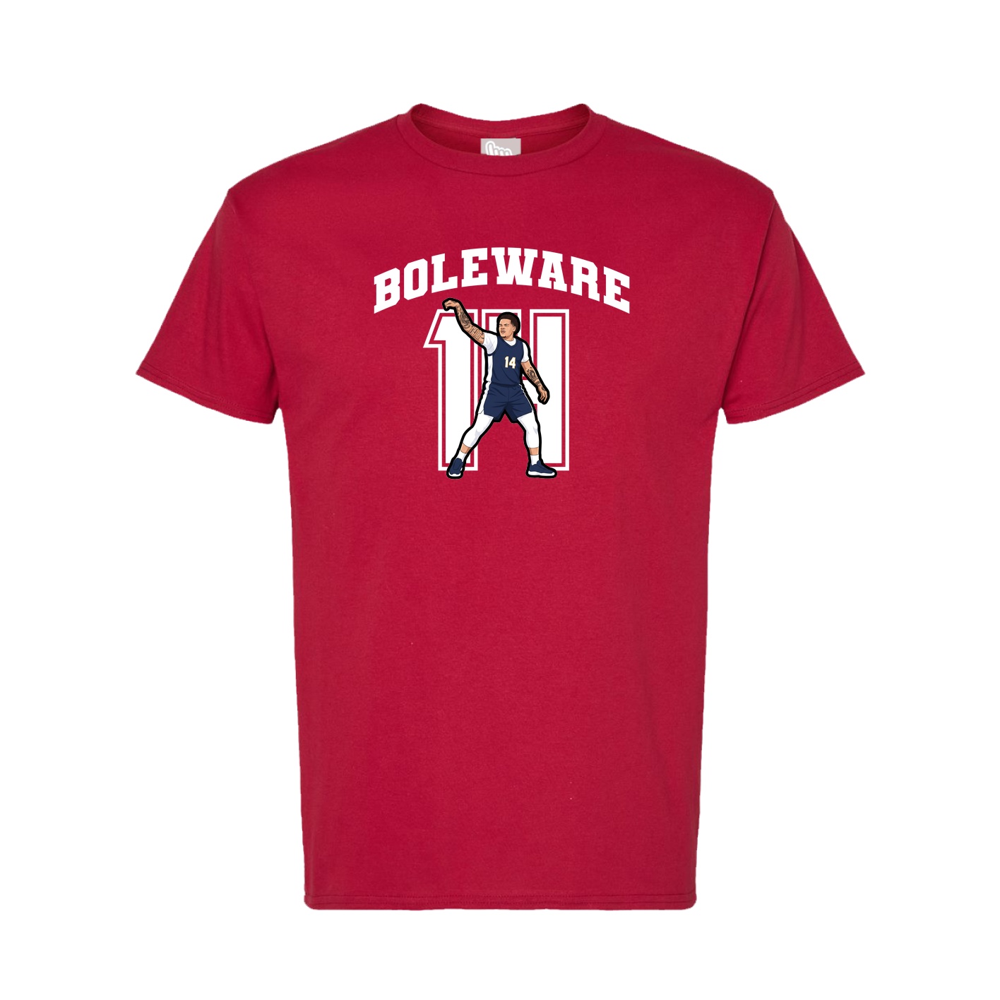 Tee — Number in Crimson