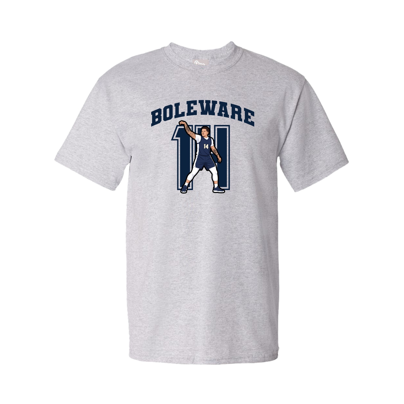 Youth Tee — Number in Grey