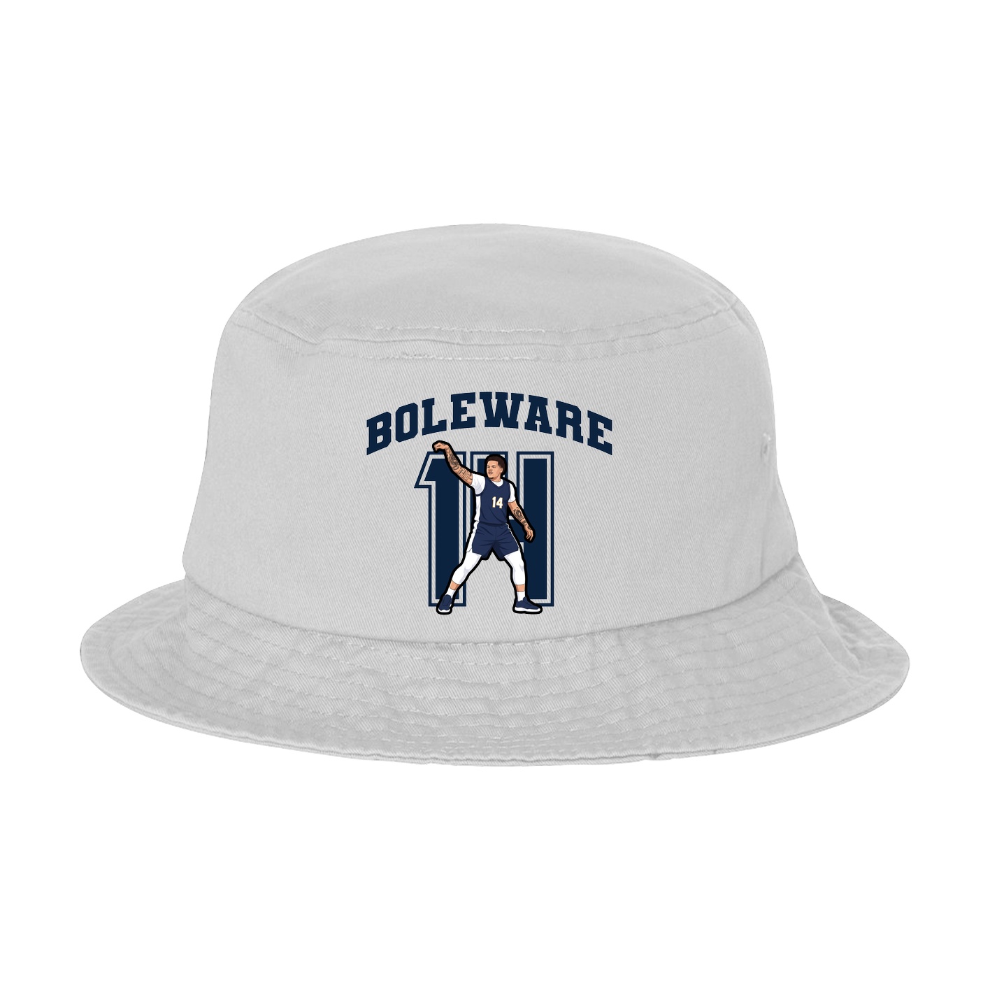 Bucket Cap — Number in White