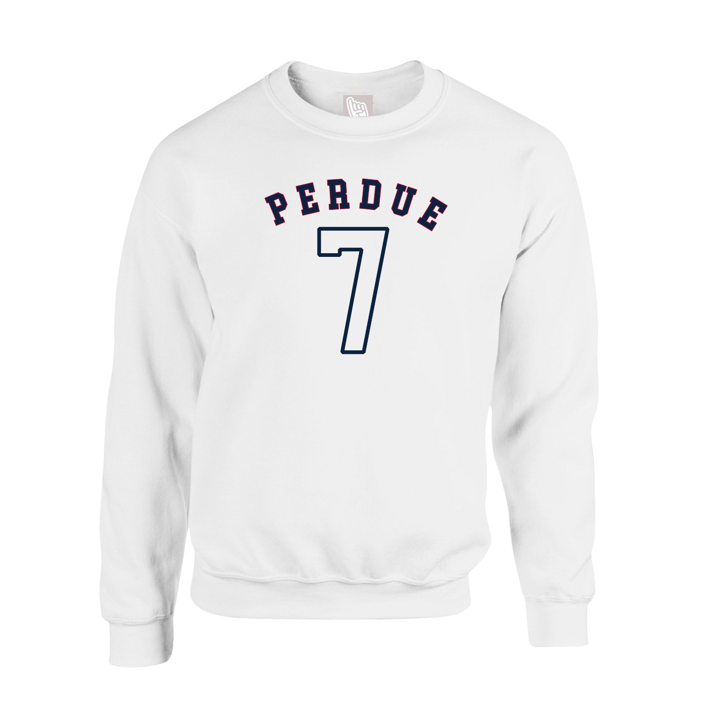 Fleece Crew — Shirsey Arch in White