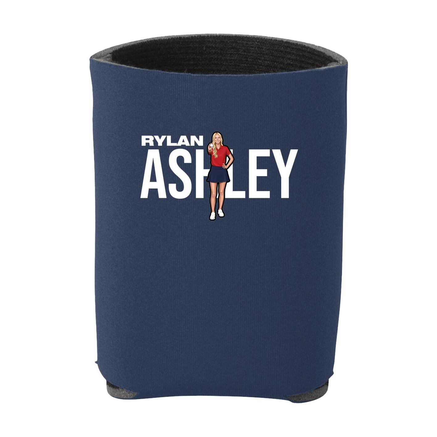 Can Holder — Player Name in Navy