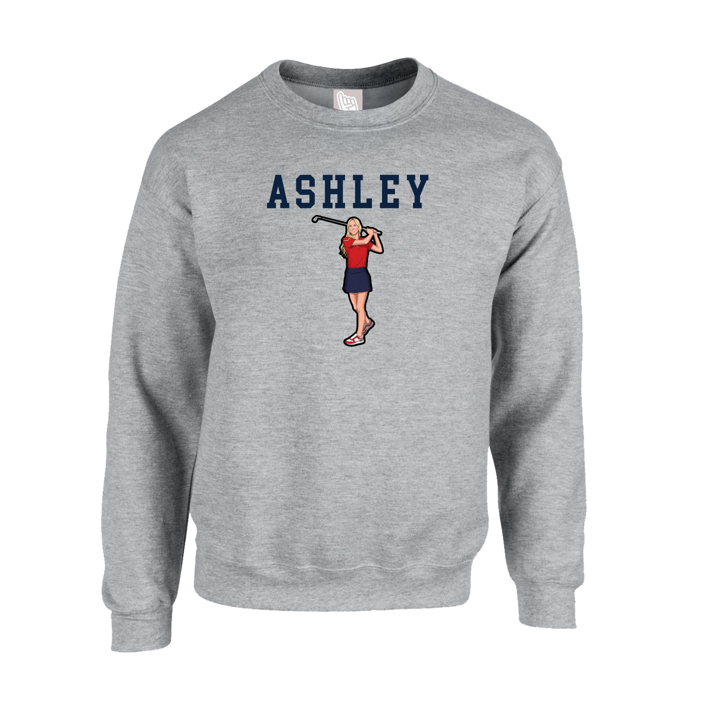 Fleece Crew — Shirsey in Grey