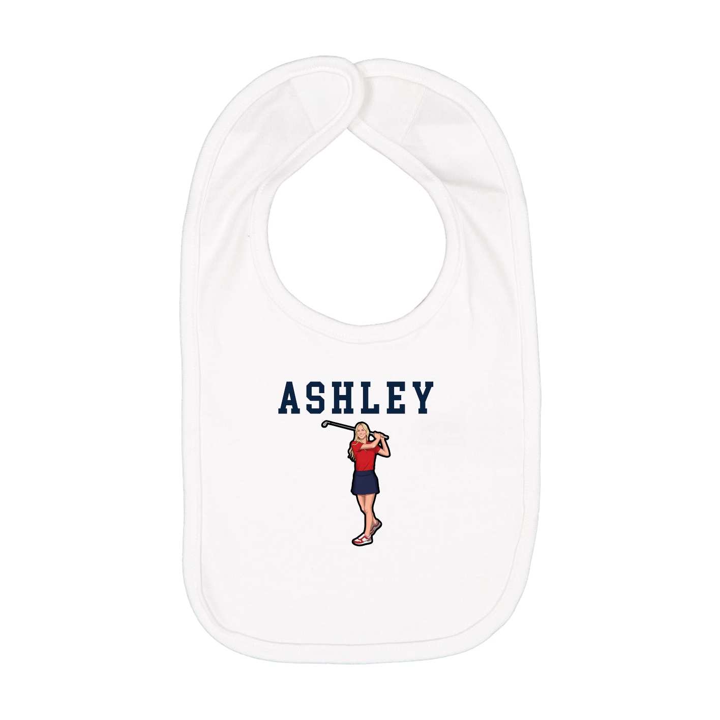Infant Bib — Shirsey in White