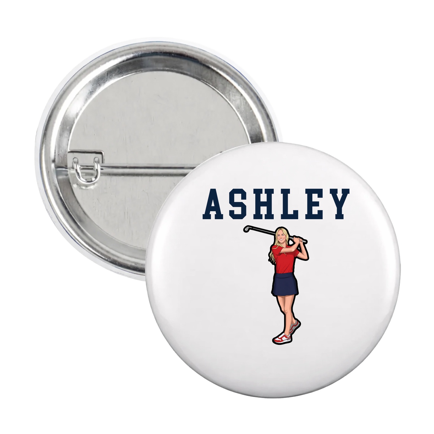 Game Day Button — Shirsey in White