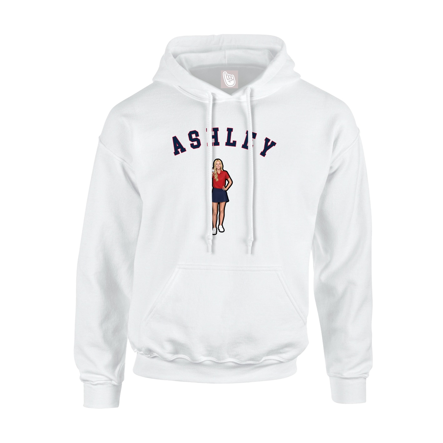 Youth Hoodie — Shirsey Arch in White