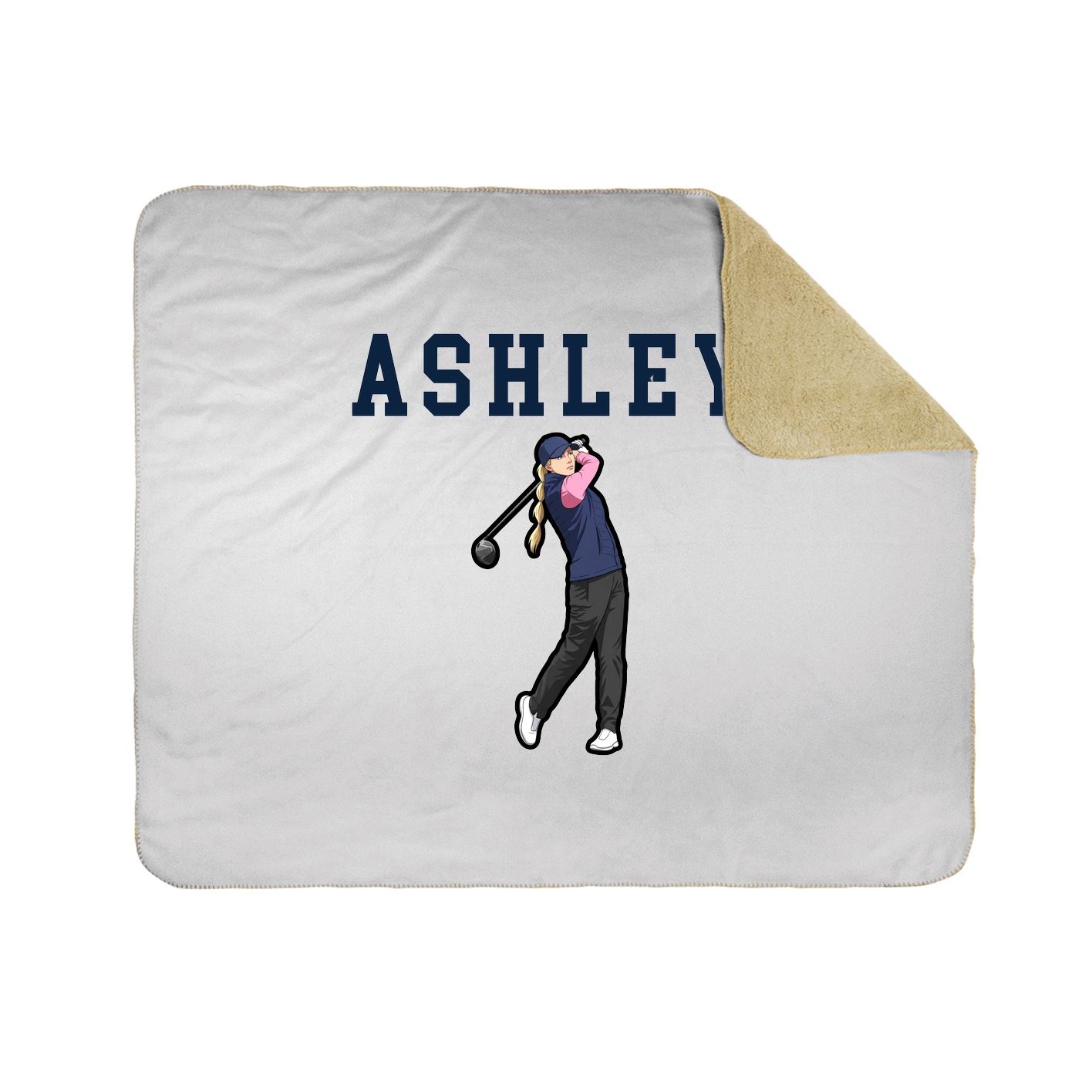 Throw Blanket — Shirsey in White
