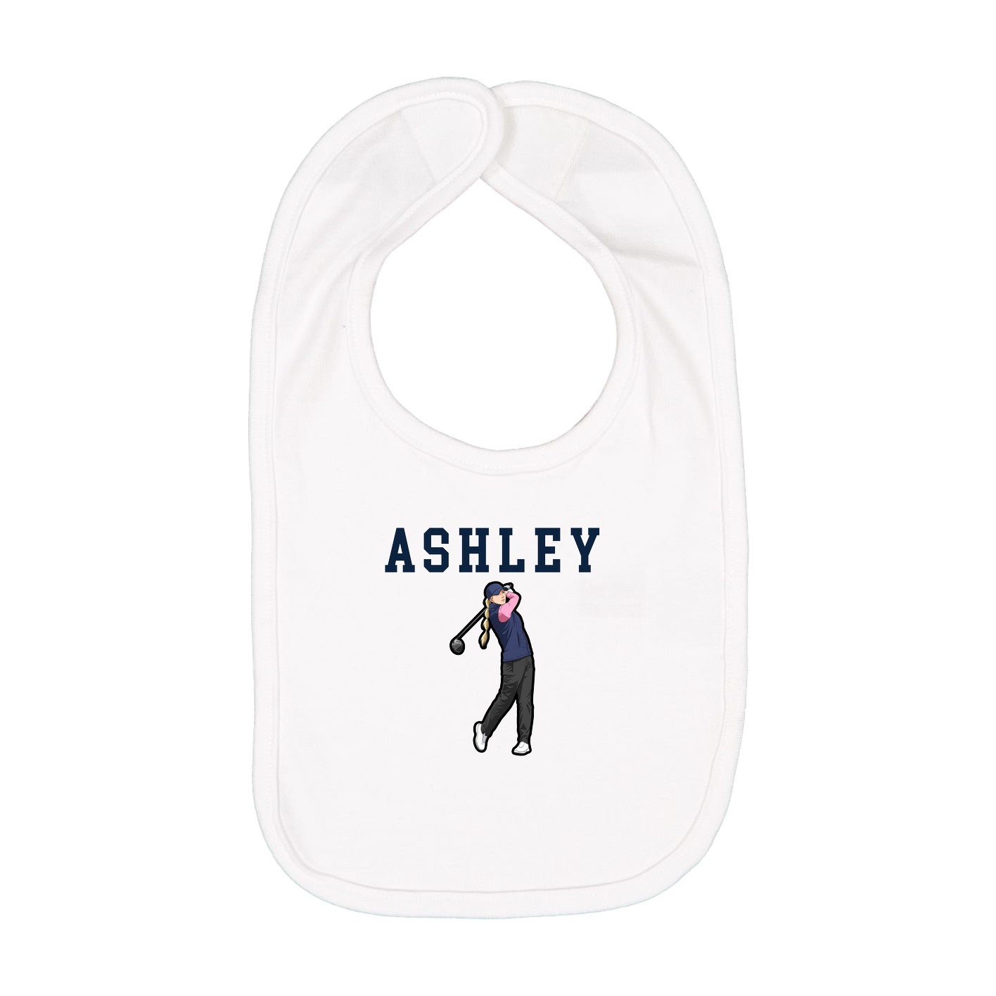 Infant Bib — Shirsey in White