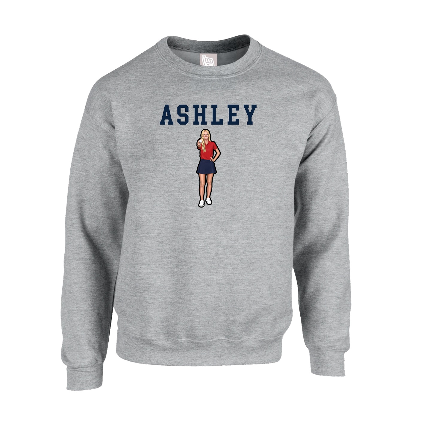 Fleece Crew — Shirsey in Grey