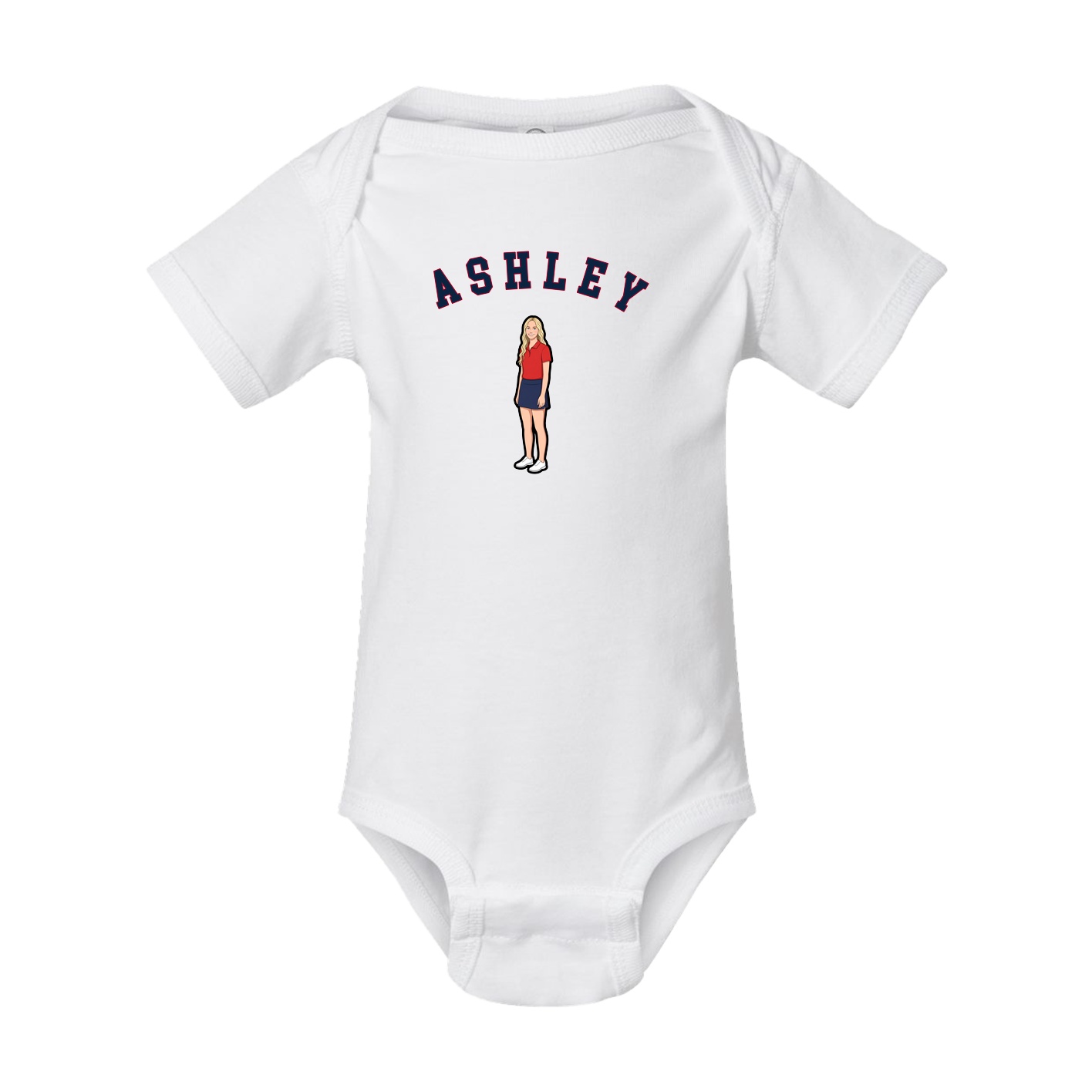Baby Onesie — Shirsey Arch in White