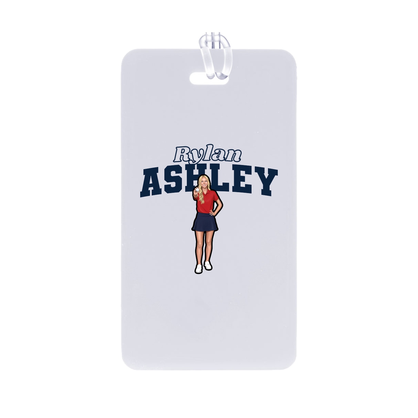 Bag Tag — Name Arch in Classic
