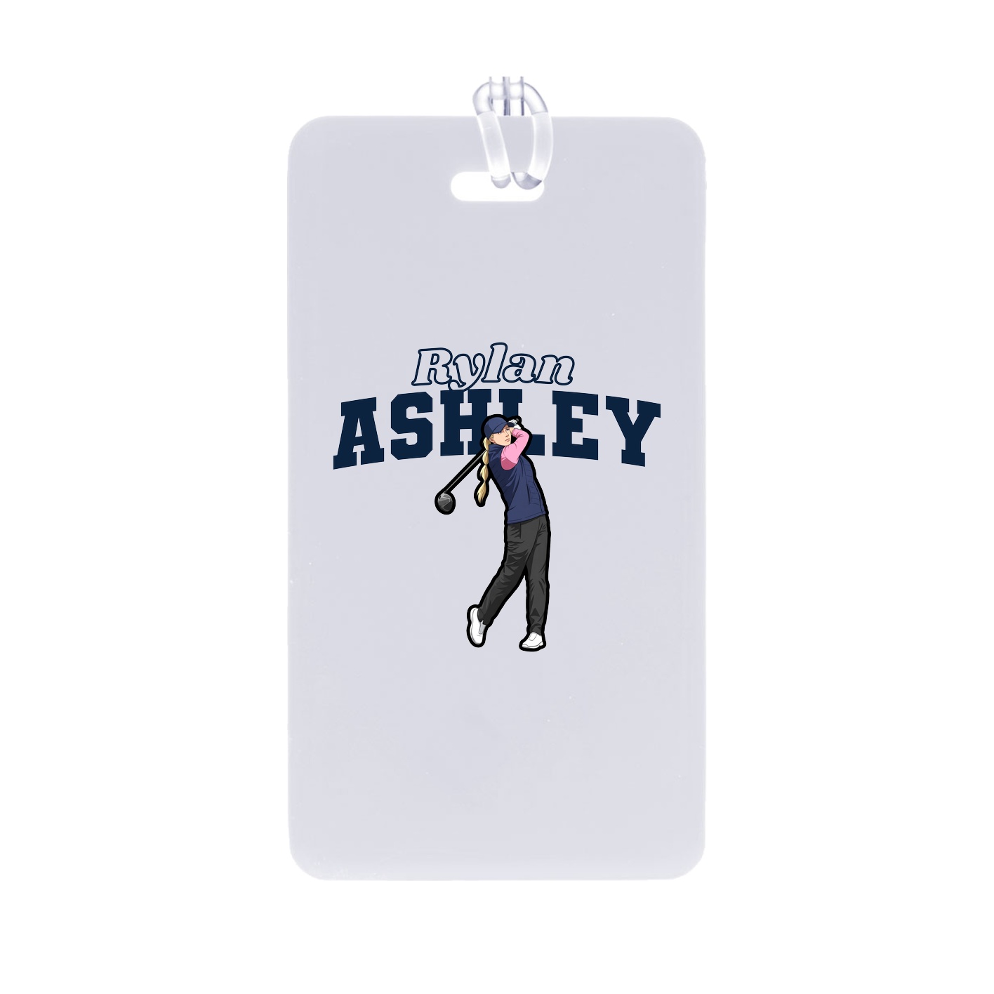 Bag Tag — Name Arch in Classic